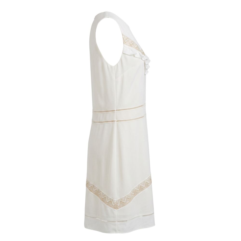 Trussardi Jeans White Polyester Women Dress | Regal Royce