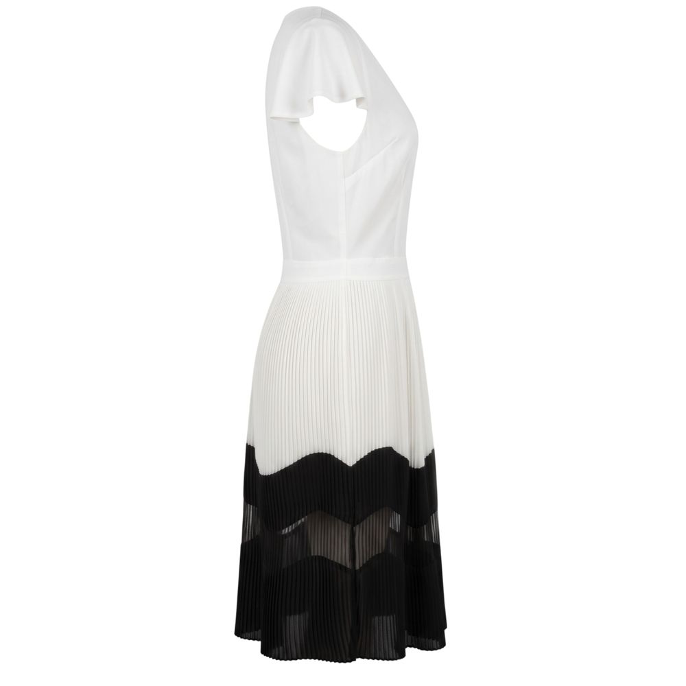 Trussardi Jeans White Polyester Women Dress | Regal Royce
