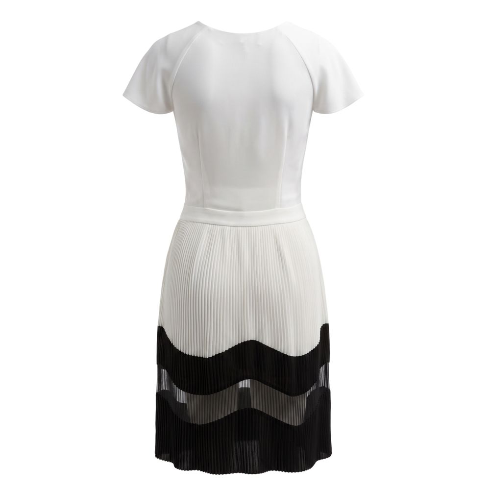 Trussardi Jeans White Polyester Women Dress | Regal Royce