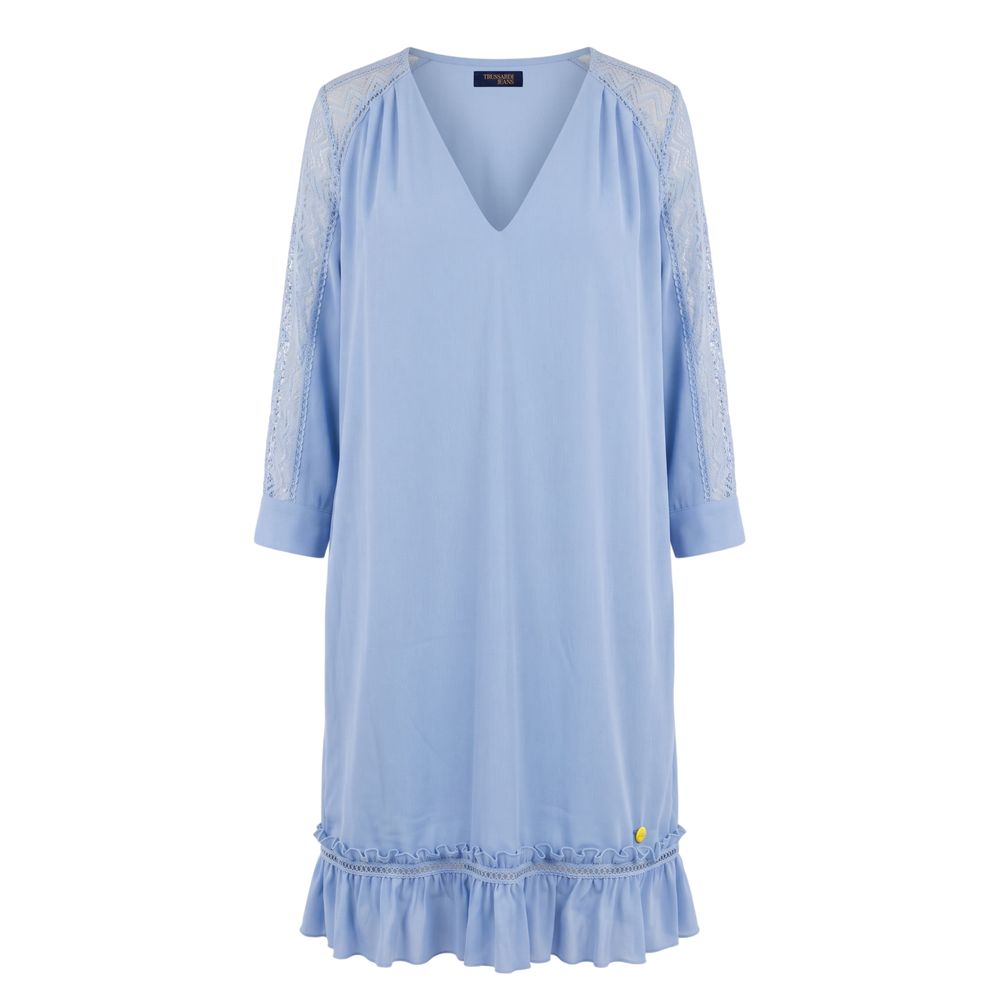 Trussardi Jeans Blue Polyester Women Dress | Regal Royce