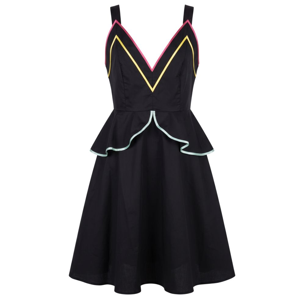 Trussardi Jeans Black Cotton Women's Dress | Regal Royce