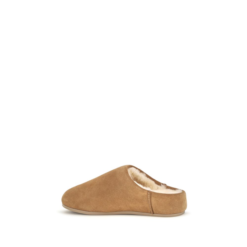 UGG Beige Leather Mules | Regal Royce