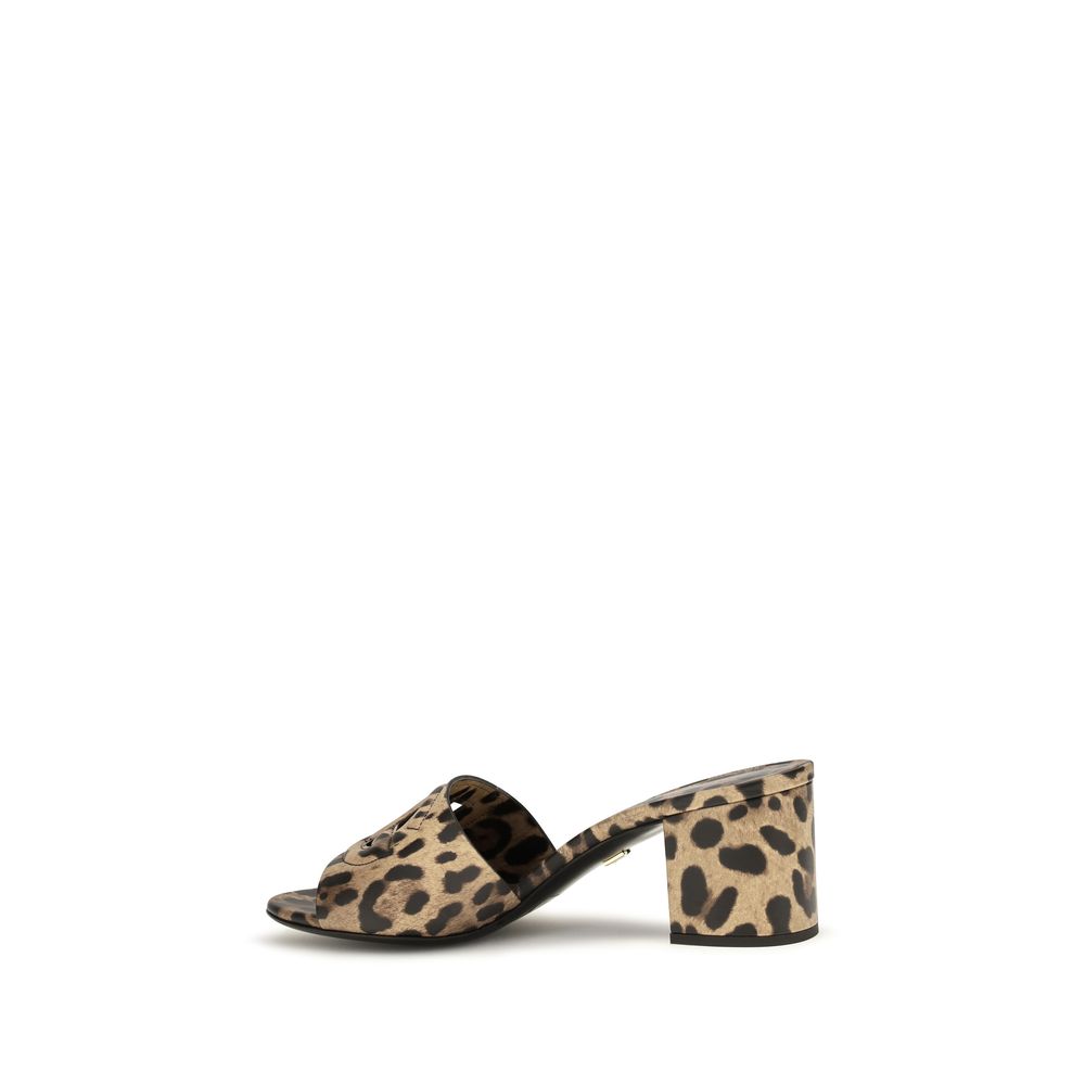 Dolce & Gabbana Beige Calf Leather Bos Taurus Mules | Regal Royce