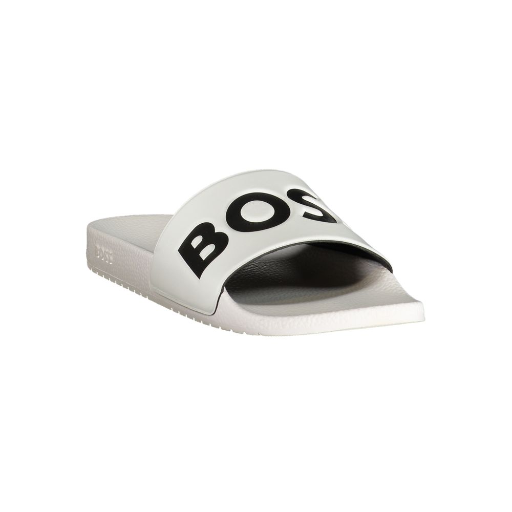 Hugo Boss White Polyurethane Men's Slipper | Regal Royce