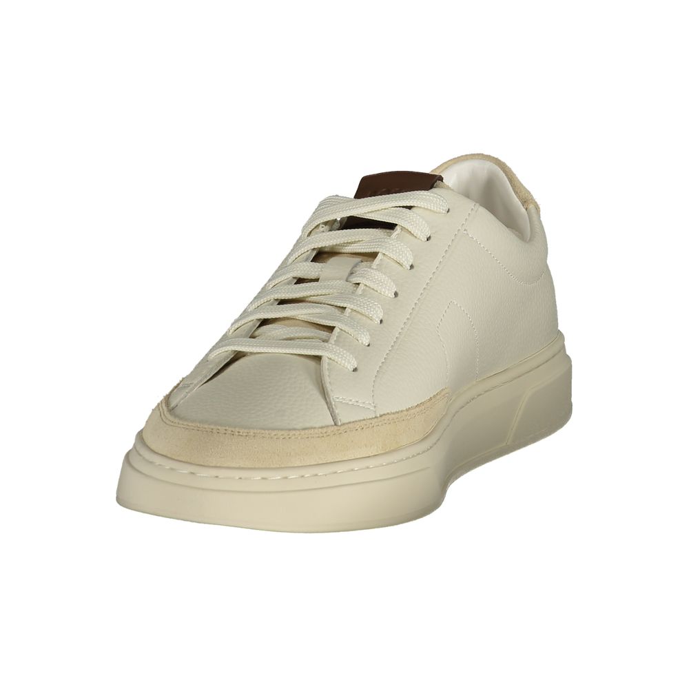Hugo Boss Bianco Pelle Uomo Sneaker | Regal Royce