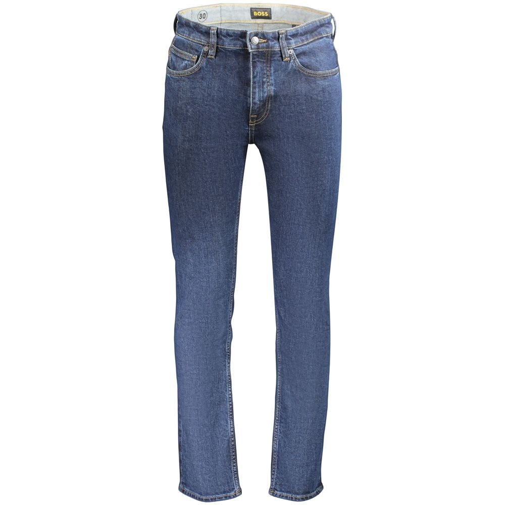 Hugo Boss Blue Cotton Men's Jeans | Regal Royce