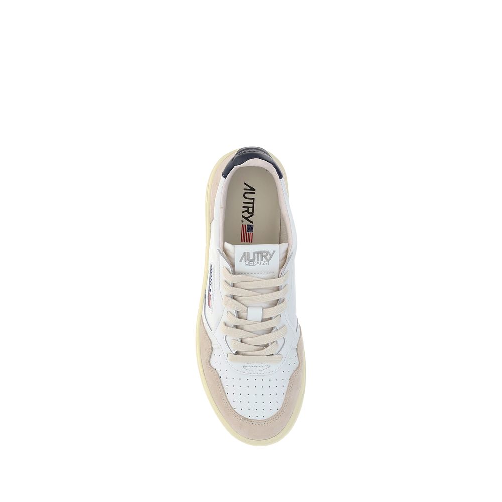 Autry White Calf Leather Bos Taurus Athletic Sneakers | Regal Royce