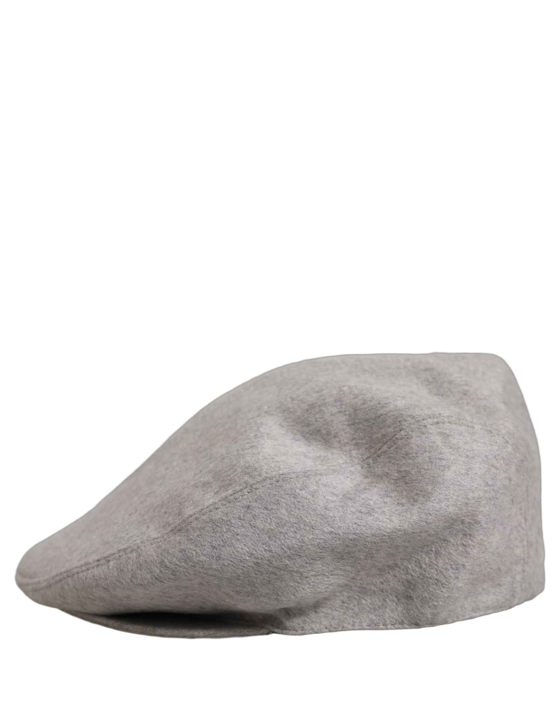 Dolce & Gabbana Men Light Grey Cashmere Newsboy Cabbie Cap Hat | Regal Royce