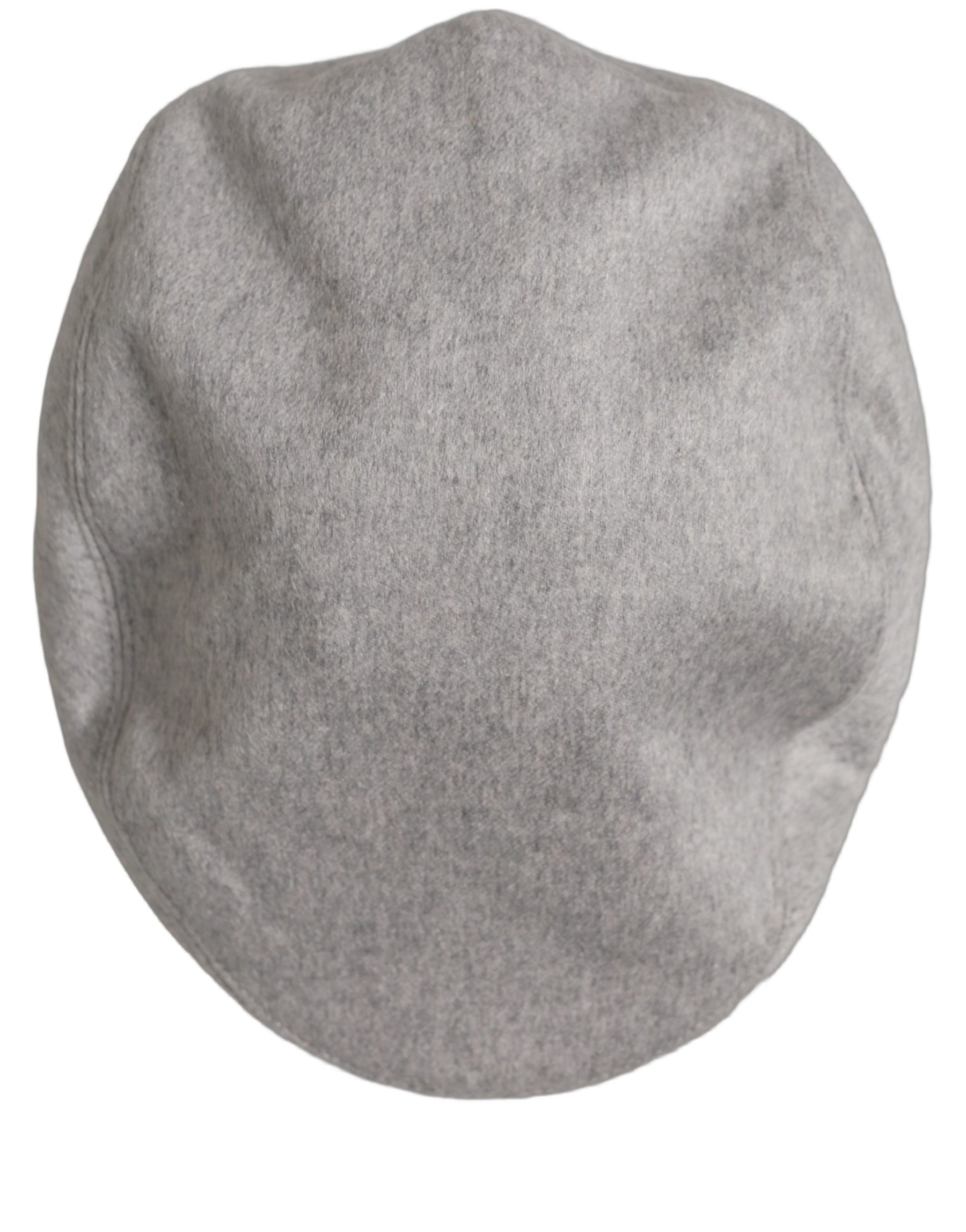 Dolce & Gabbana Men Light Grey Cashmere Newsboy Cabbie Cap Hat | Regal Royce