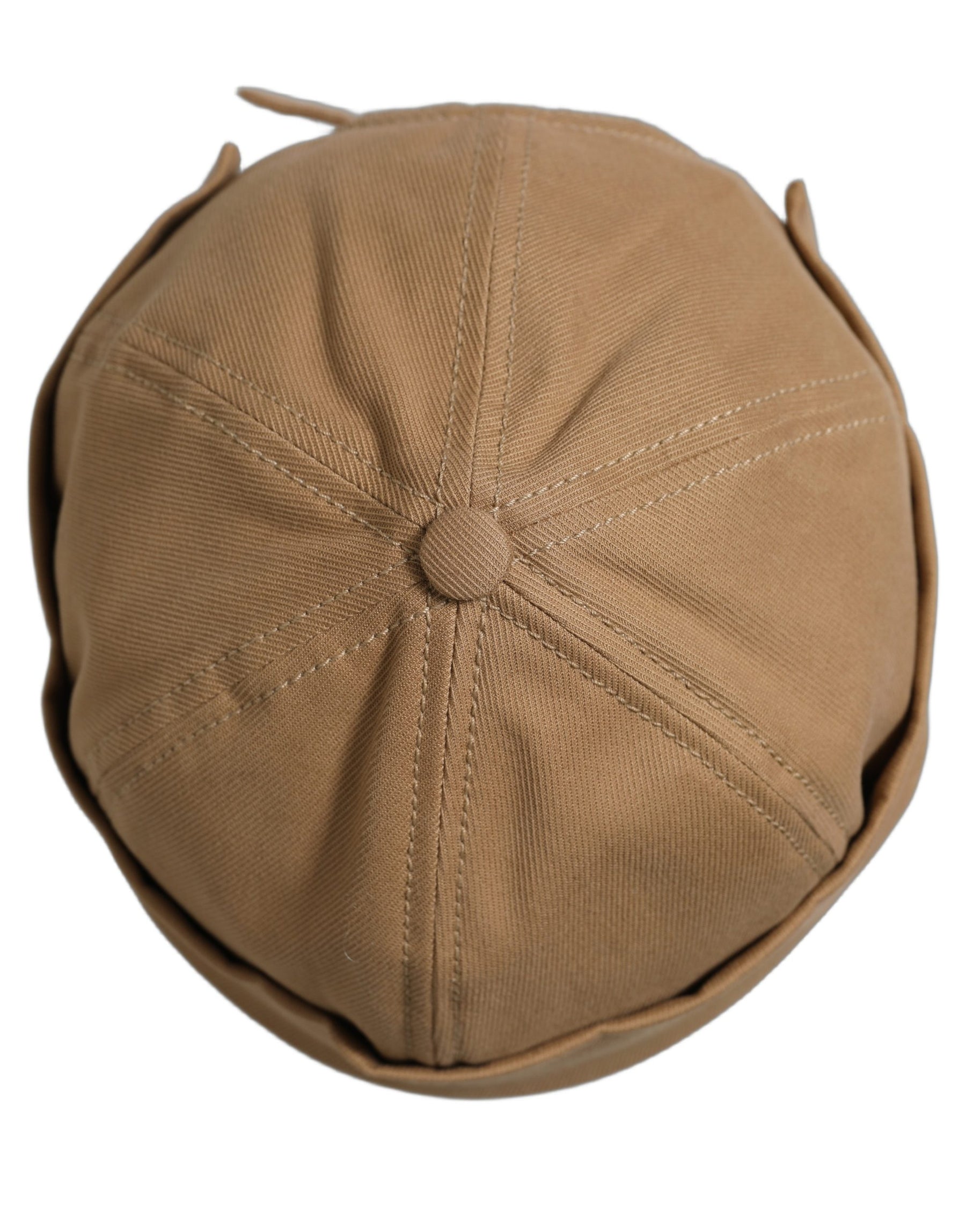 Dolce & Gabbana Men Khaki Cotton Docker Capello Brimless Hat | Regal Royce