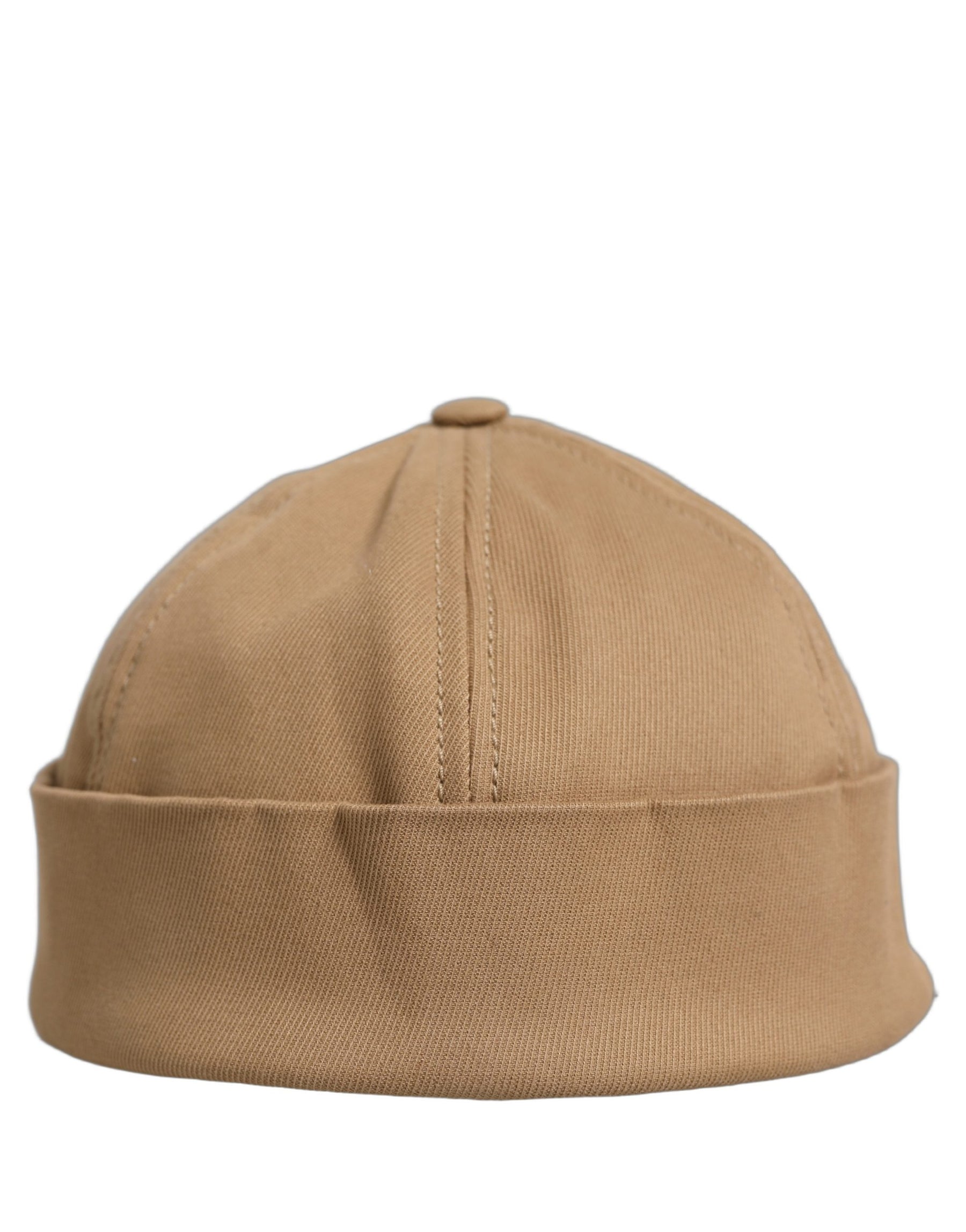 Dolce & Gabbana Men Khaki Cotton Docker Capello Brimless Hat | Regal Royce