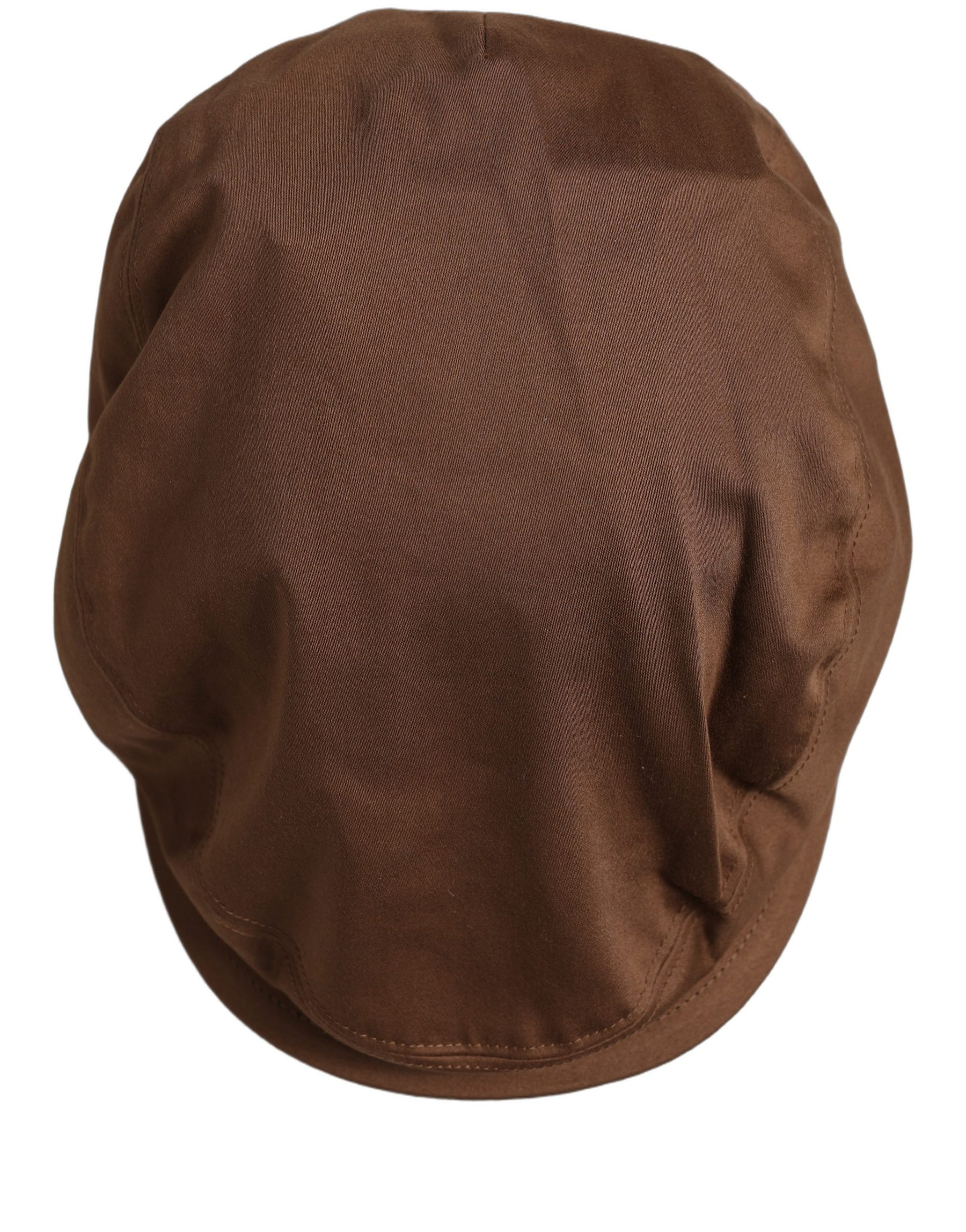 Dolce & Gabbana Men Brown Cotton Newsboy Capello Cabbie Hat | Regal Royce