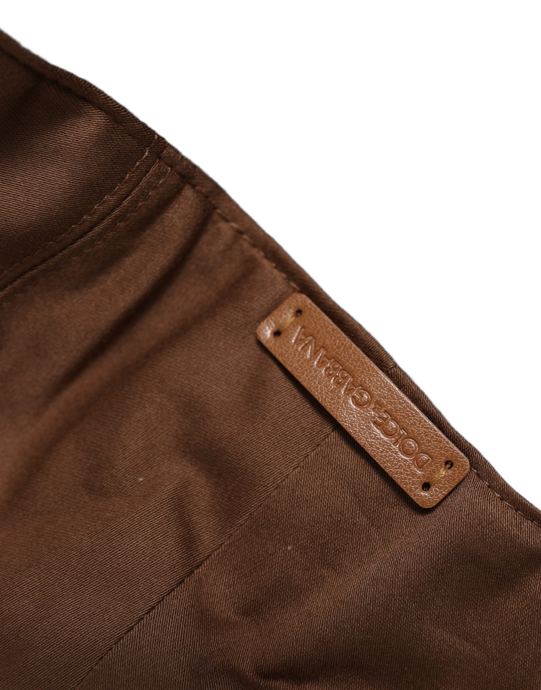 Dolce & Gabbana Men Brown Cotton Newsboy Capello Cabbie Hat | Regal Royce