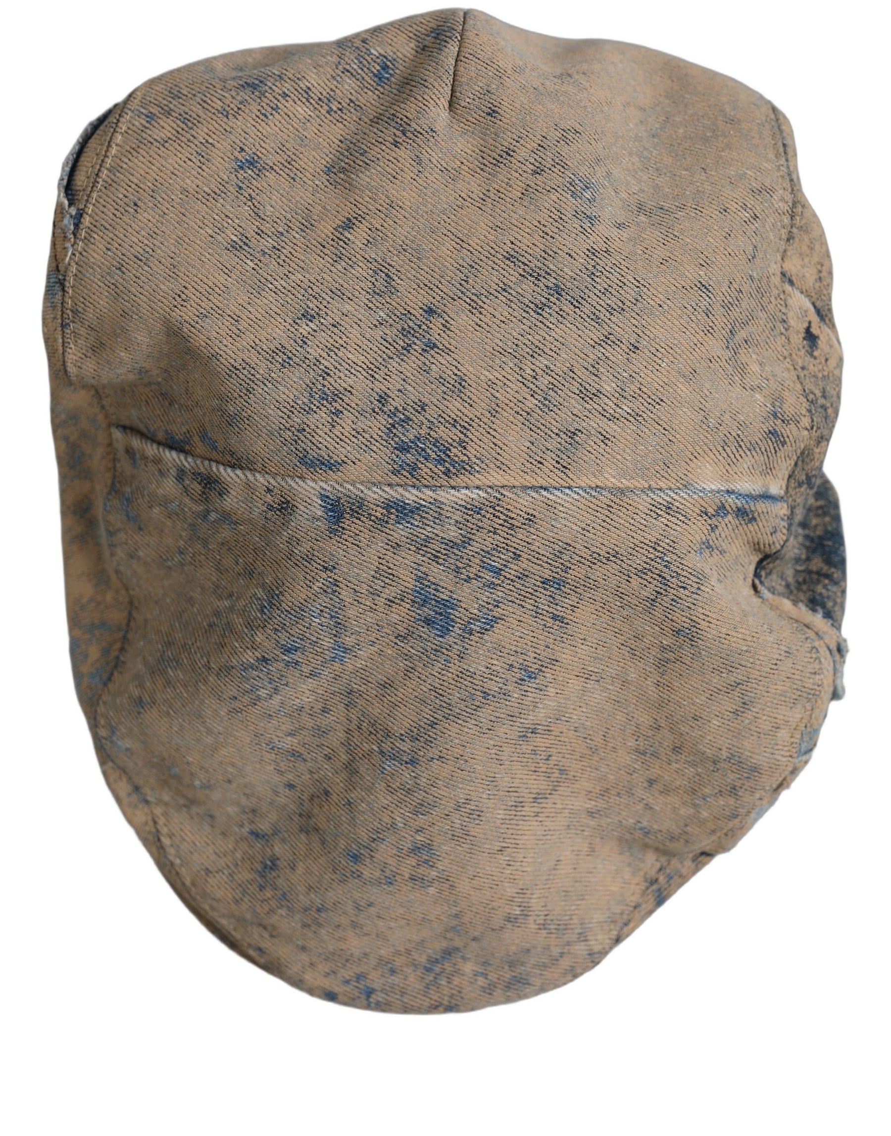 Dolce & Gabbana Brown Cotton Denim Newsboy Capello Cabbie Hat | Regal Royce