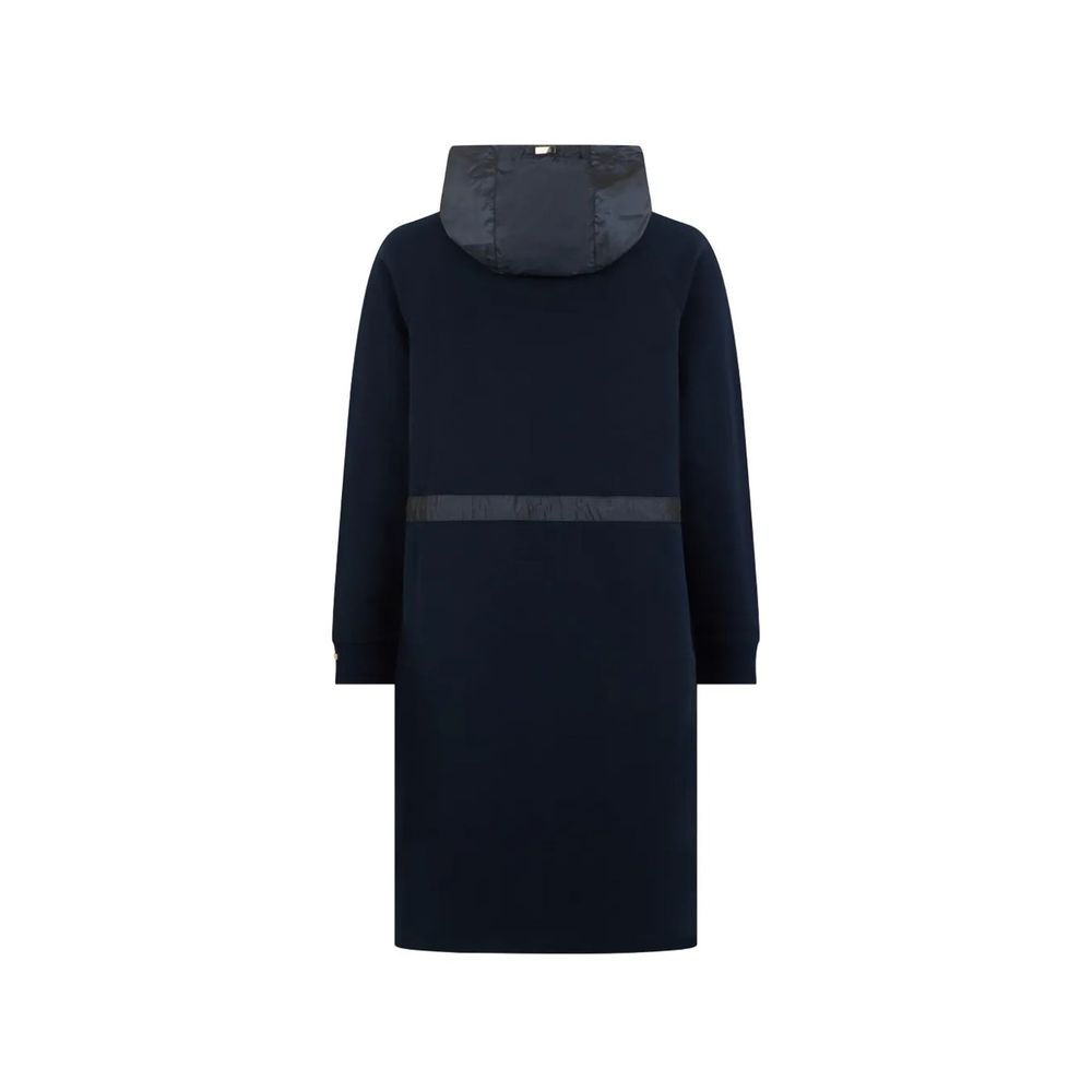 Herno Blue Cotton Coat | Regal Royce
