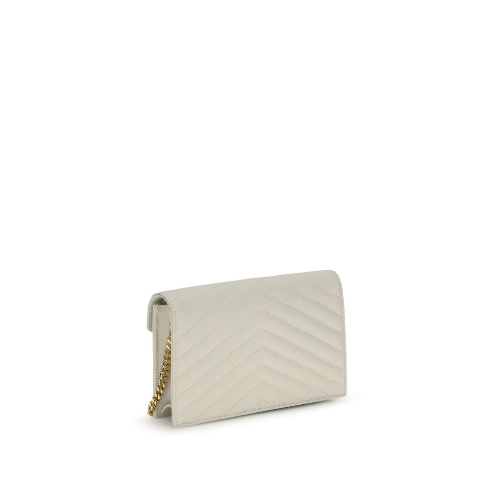 Saint Laurent Beige Calf Leather Bos Taurus Wallet | Regal Royce