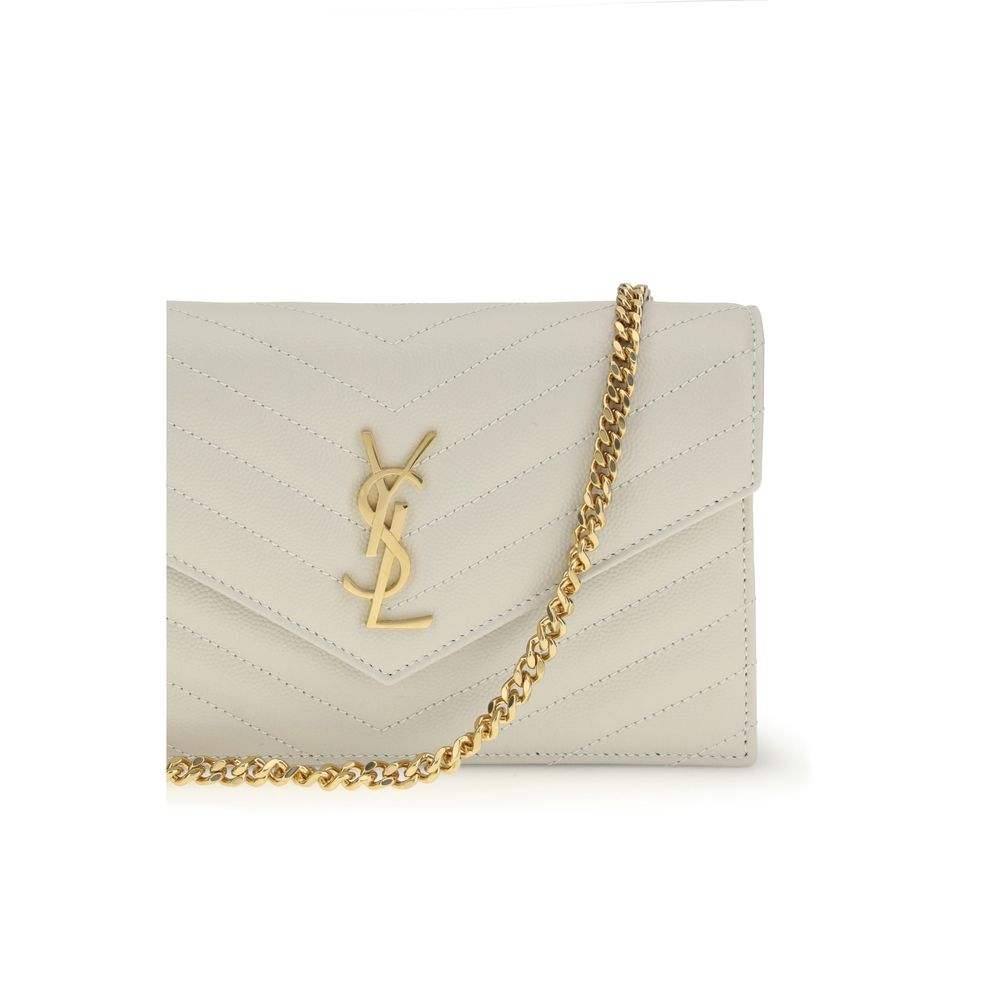 Saint Laurent Beige Calf Leather Bos Taurus Wallet | Regal Royce