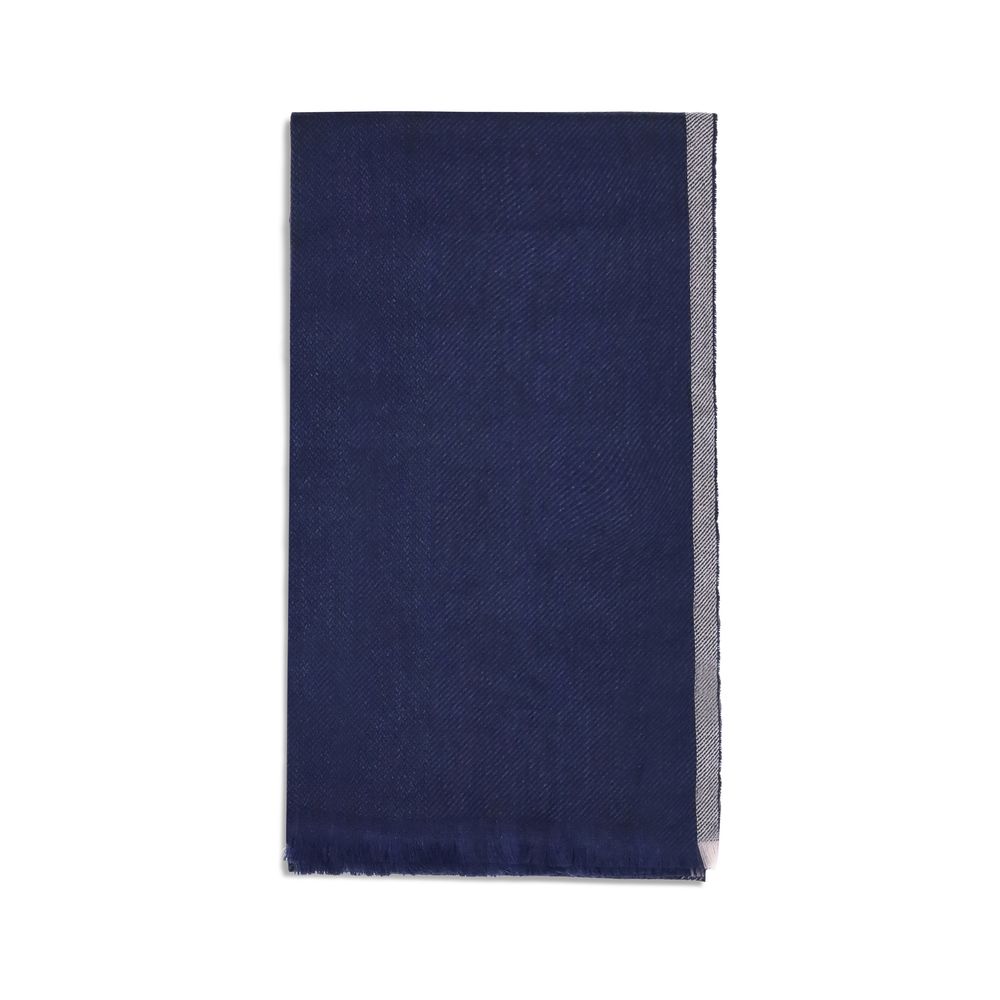 Brunello Cucinelli Blue Cashmere Scarf | Regal Royce