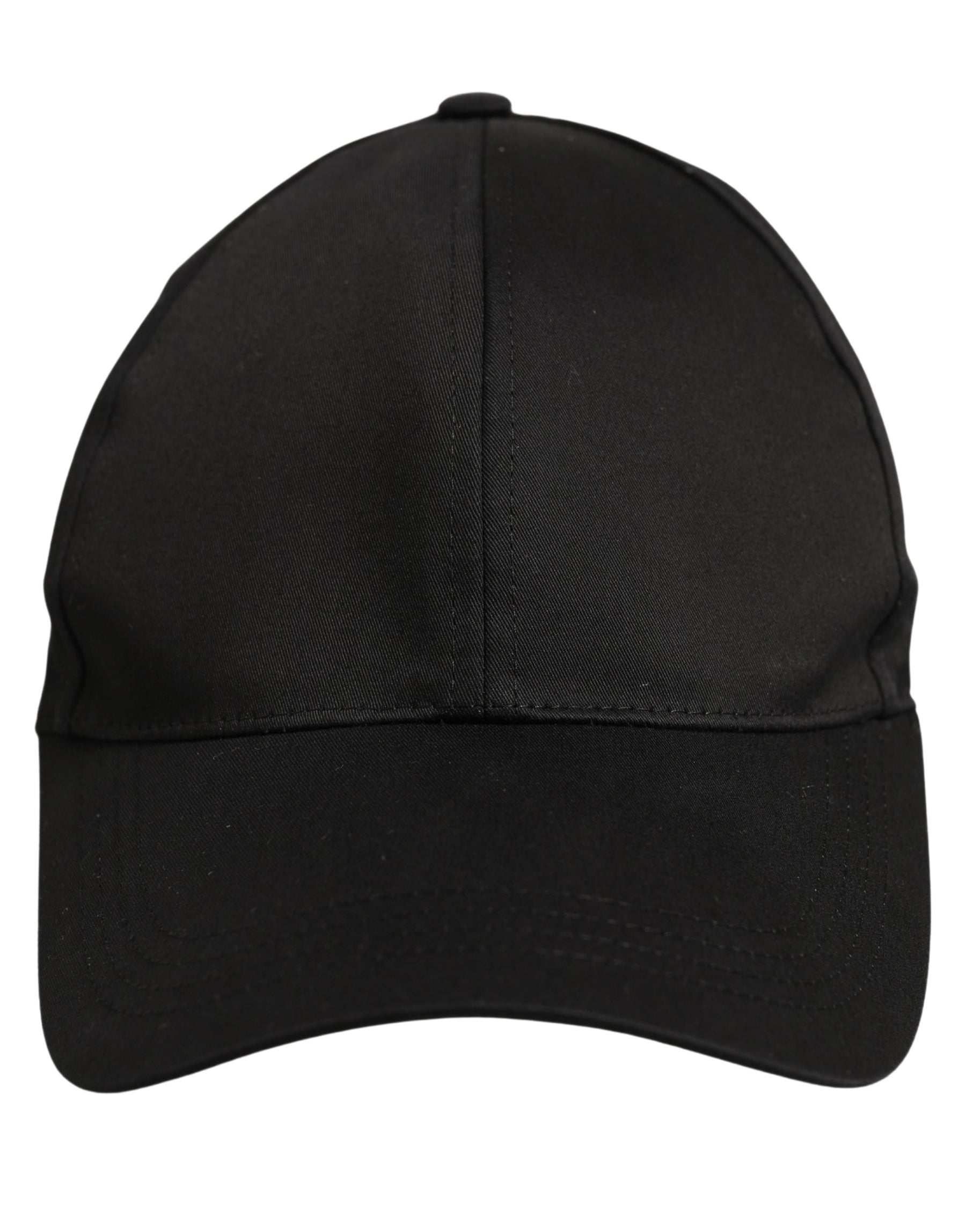 Dolce & Gabbana Men Black Cotton Baseball Cap 6 Panels Hat | Regal Royce
