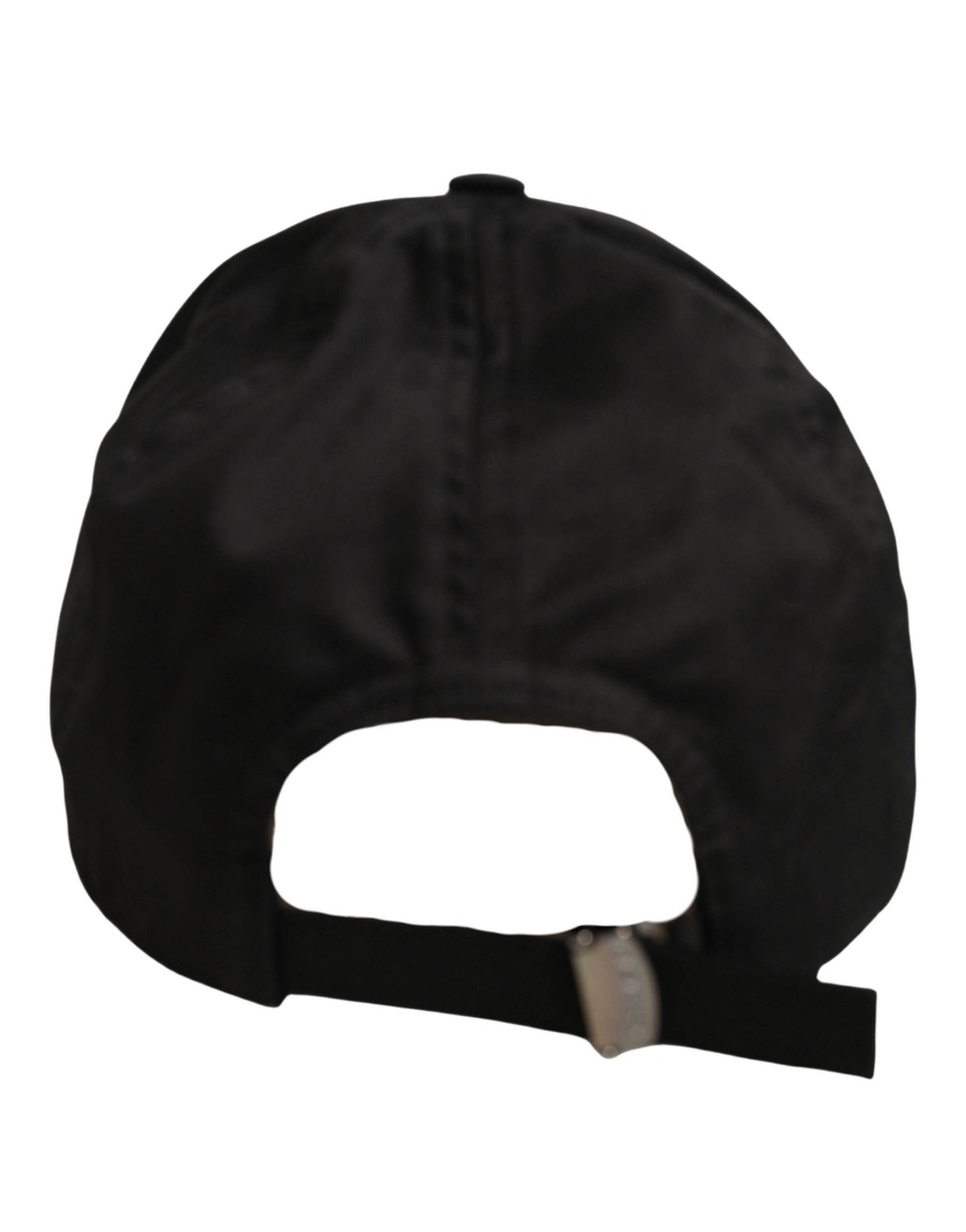 Dolce & Gabbana Men Black Cotton Baseball Cap 6 Panels Hat | Regal Royce