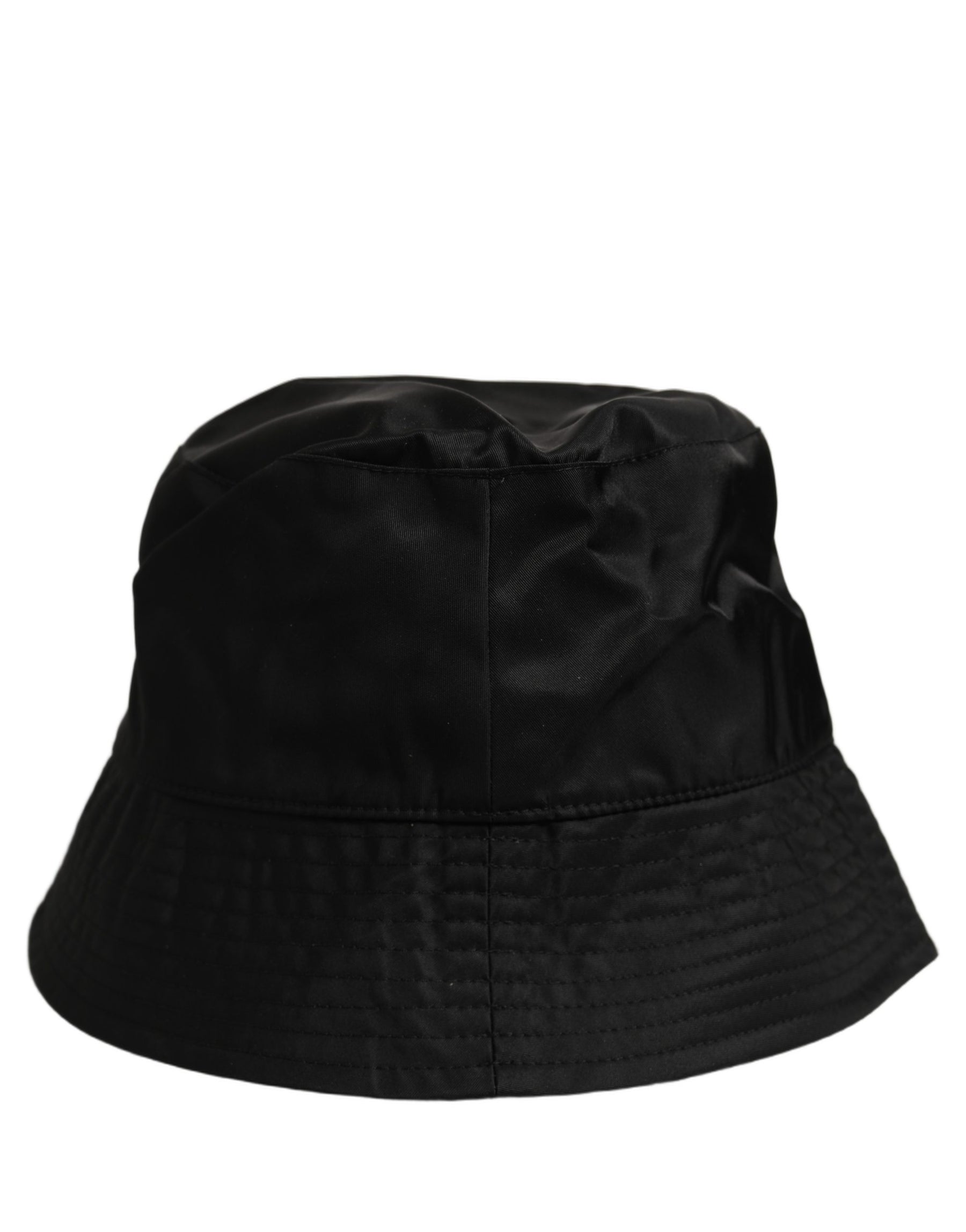 Dolce & Gabbana Men Black Nylon Wide Brim Bucket Capello Hat | Regal Royce