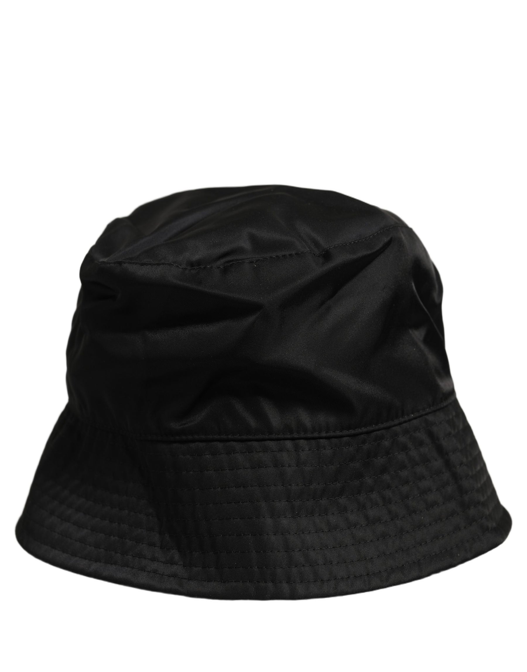 Dolce & Gabbana Men Black Nylon Wide Brim Bucket Capello Hat | Regal Royce