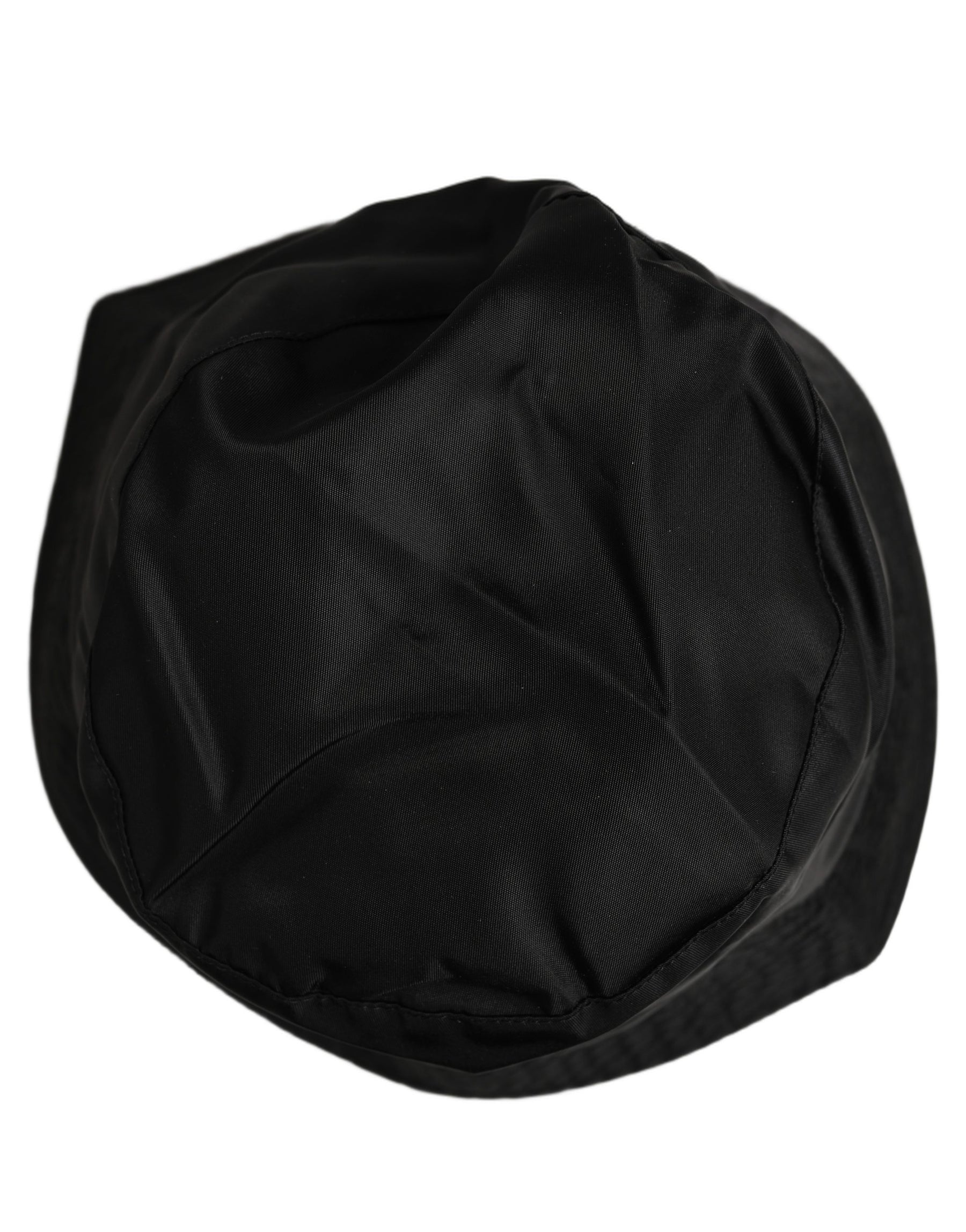 Dolce & Gabbana Men Black Nylon Wide Brim Bucket Capello Hat | Regal Royce