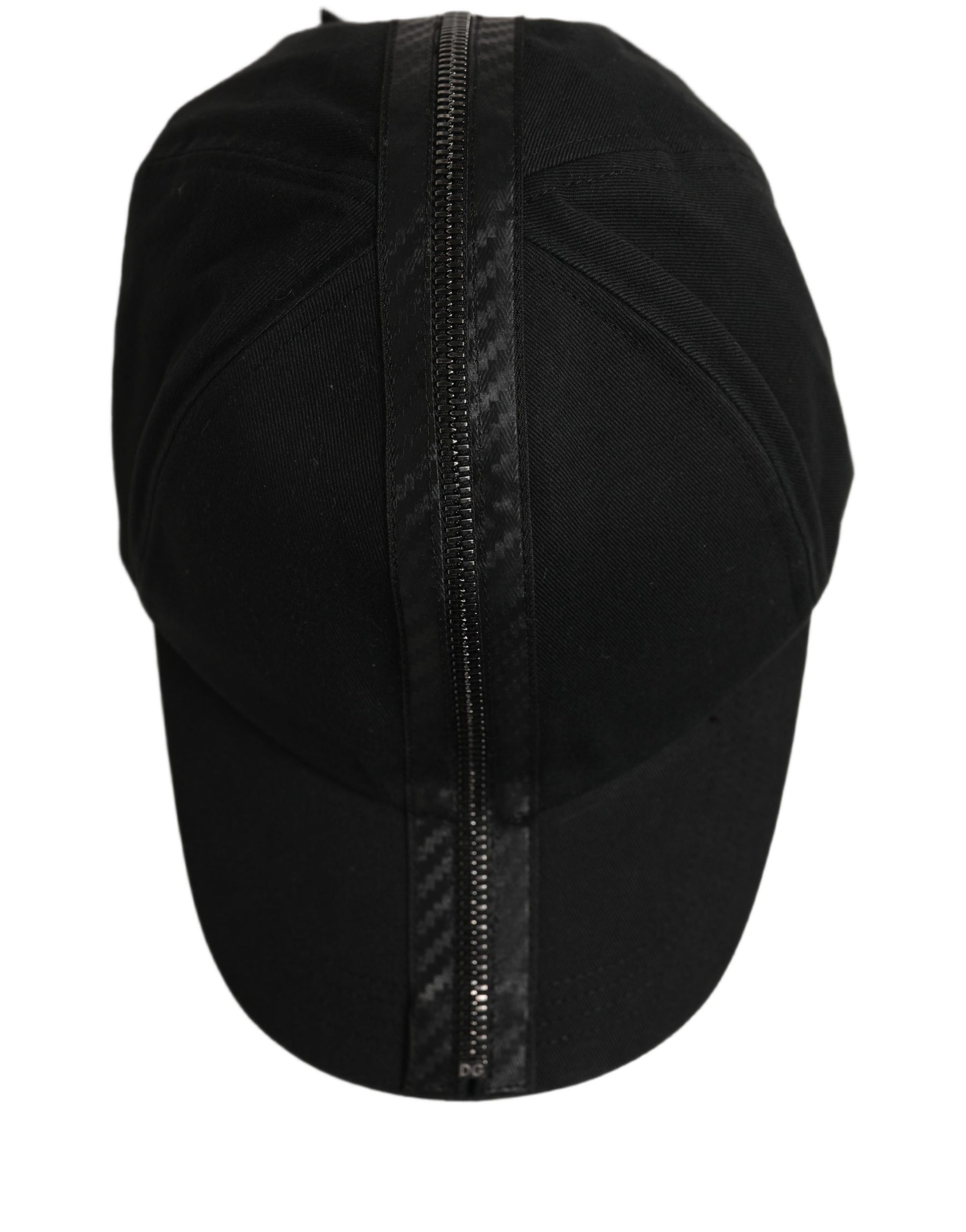 Dolce & Gabbana Men Black Cotton Baseball Cap 6 Panels Hat | Regal Royce