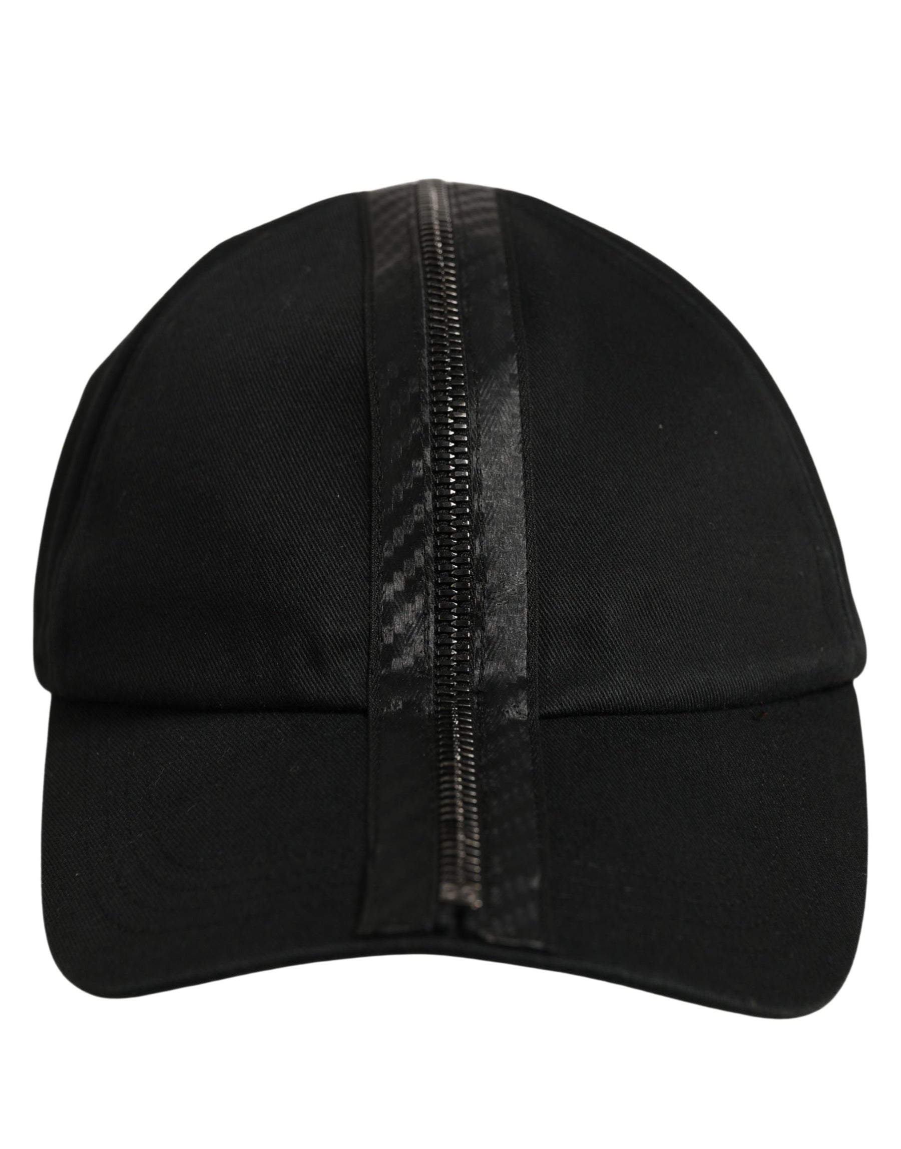 Dolce & Gabbana Men Black Cotton Baseball Cap 6 Panels Hat | Regal Royce