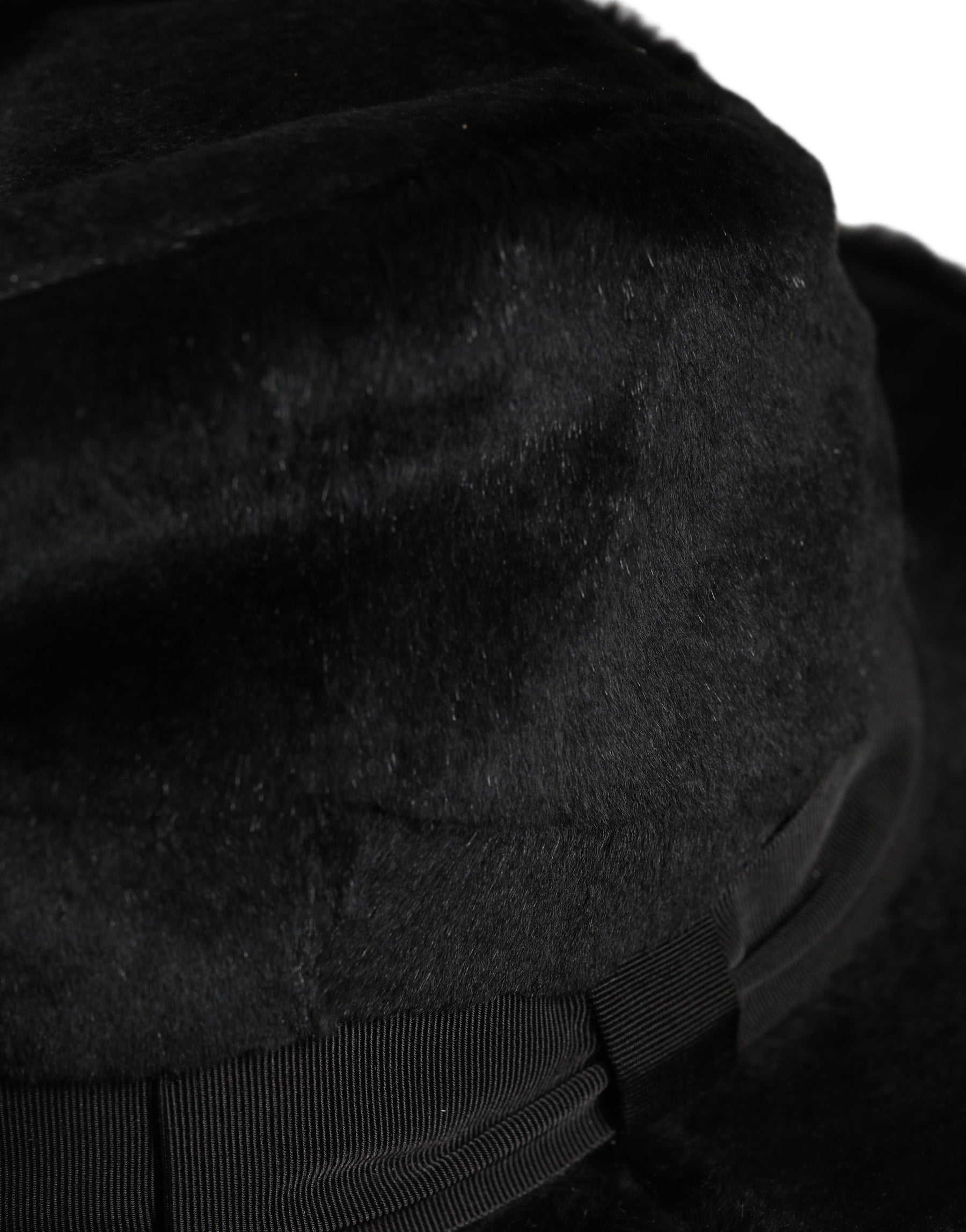 Dolce & Gabbana Men Black Classic Wide Brim Fedora Capello Hat | Regal Royce