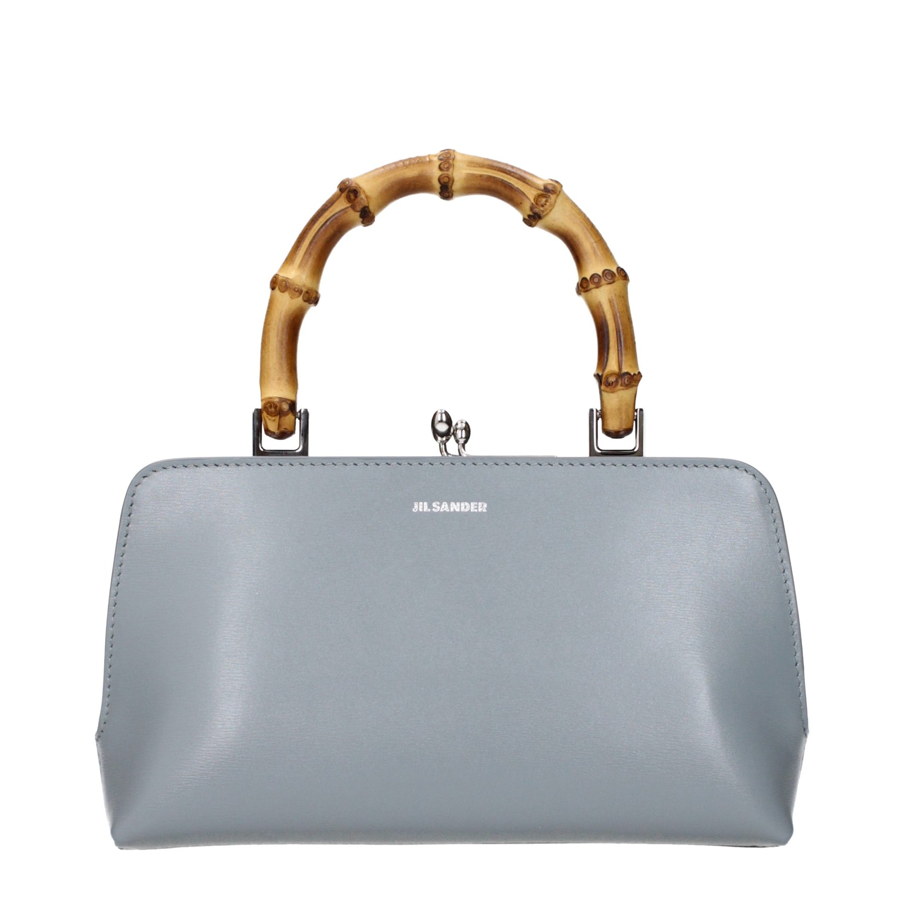 Jil Sander Gray Leather Handbag | Regal Royce