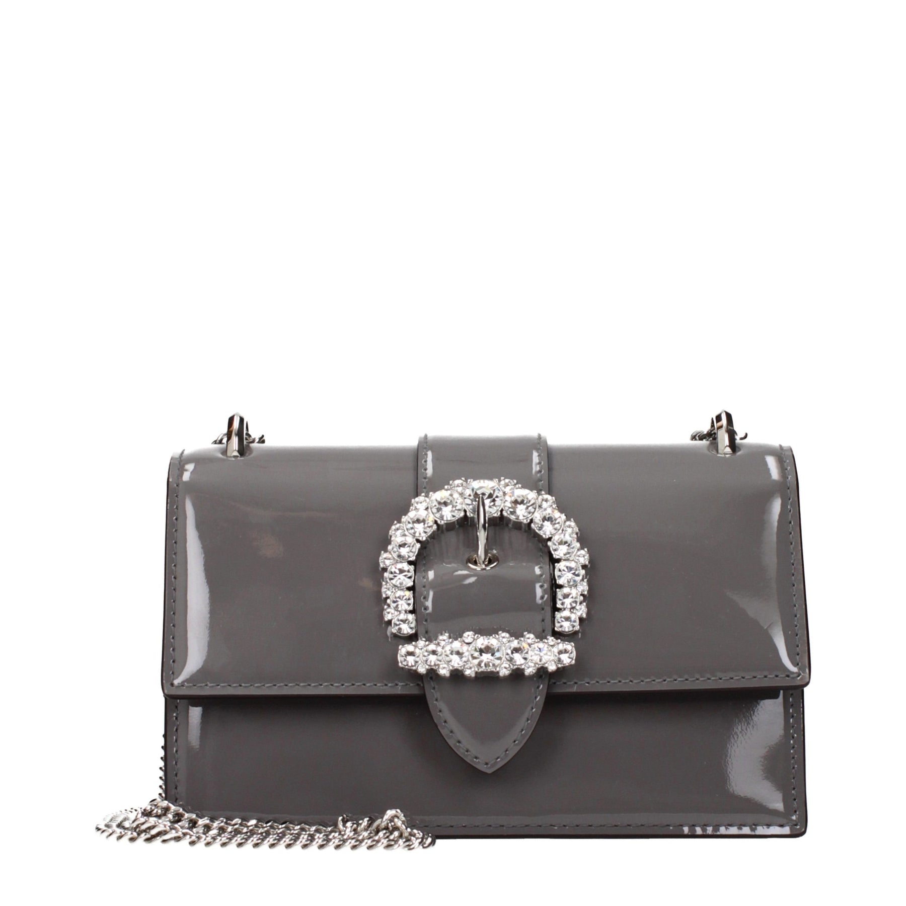 Jimmy Choo Gray Leather Shoulder Bag | Regal Royce