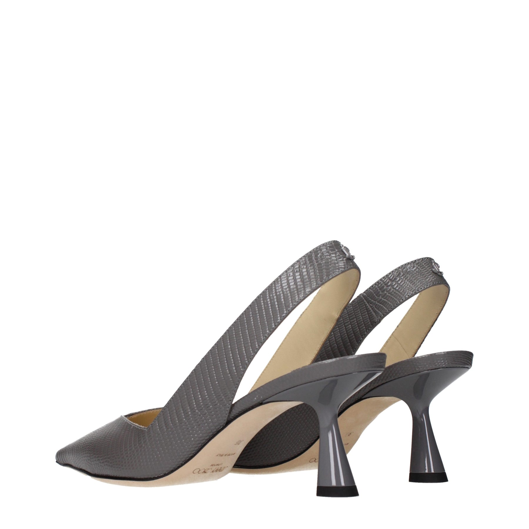 Jimmy Choo Gray Leather High Heel Pumps | Regal Royce
