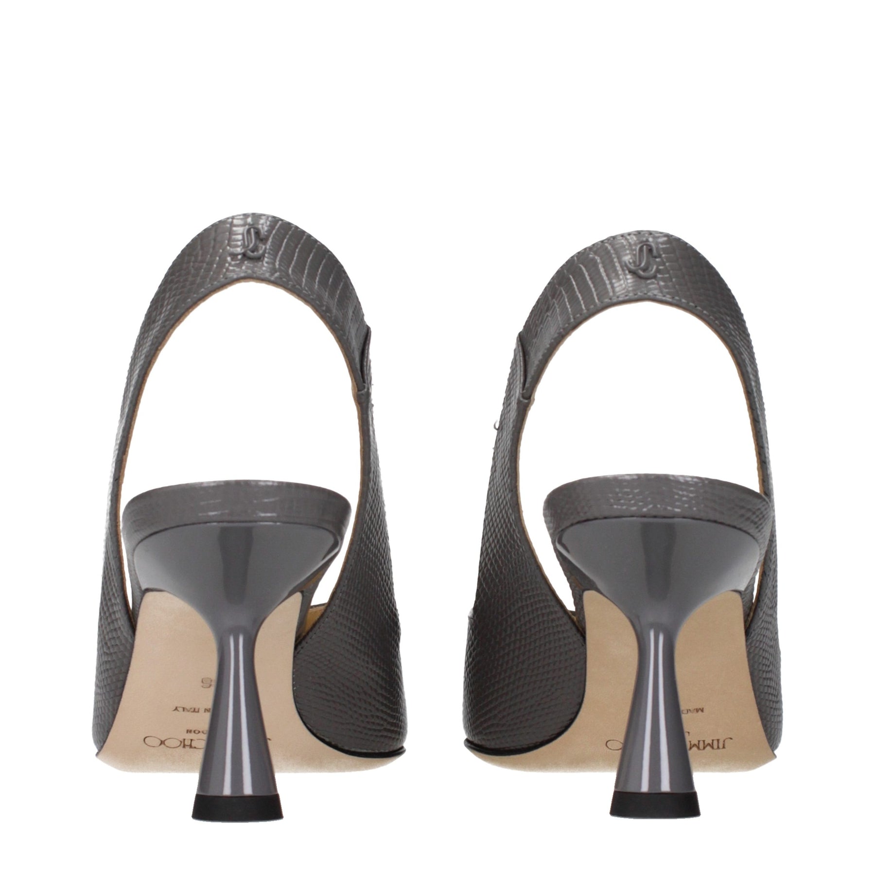 Jimmy Choo Gray Leather High Heel Pumps | Regal Royce