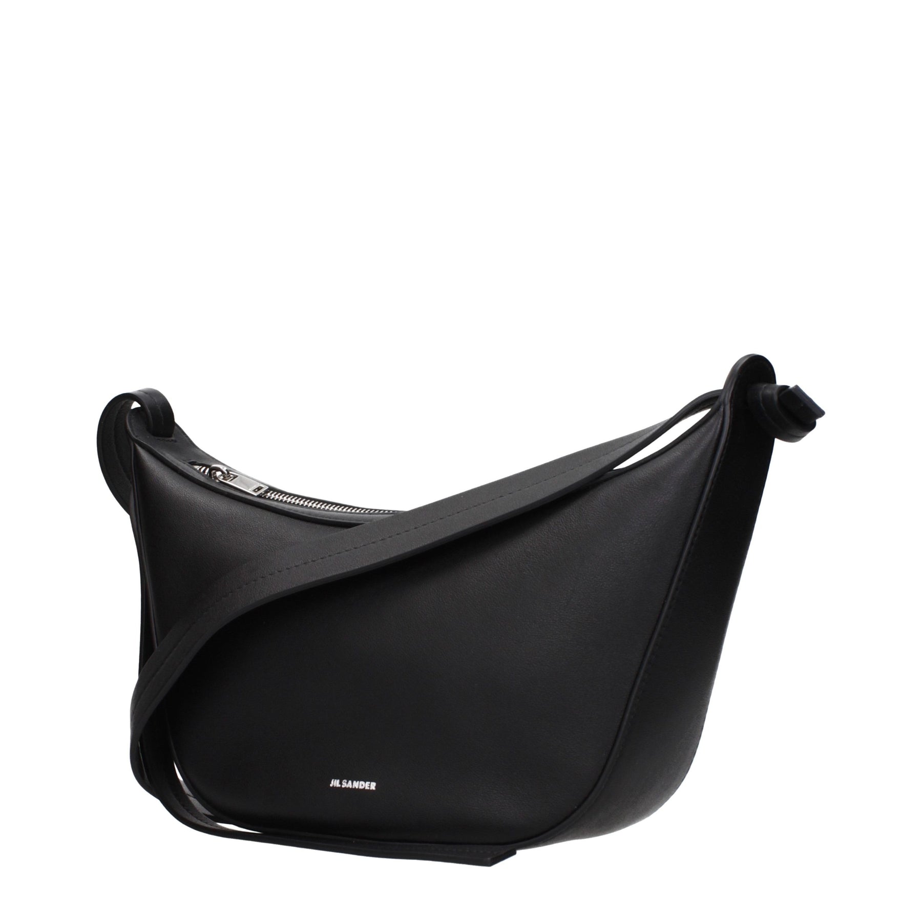 Jil Sander Black Leather Shoulder Bag | Regal Royce