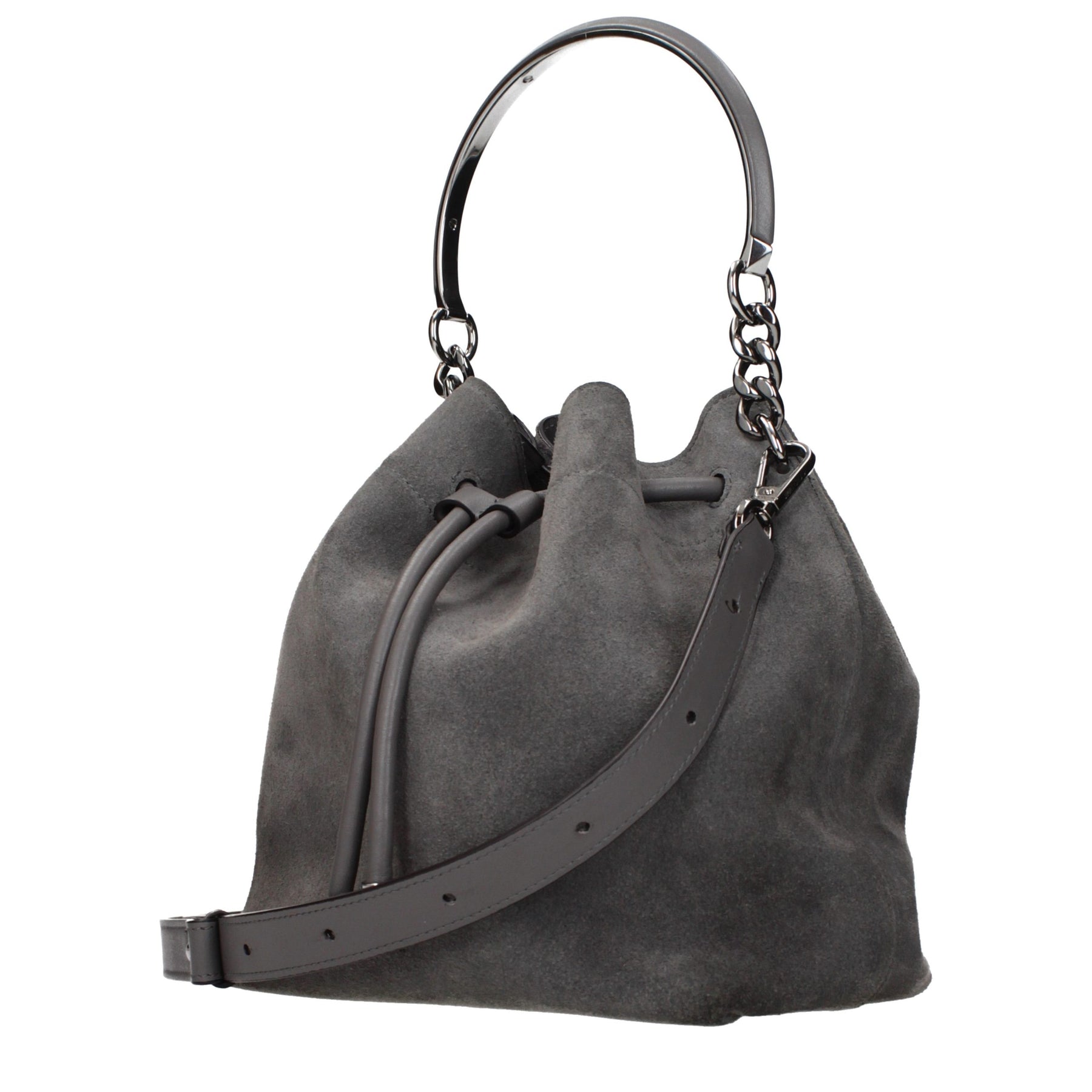Jimmy Choo Gray Leather Handbag | Regal Royce
