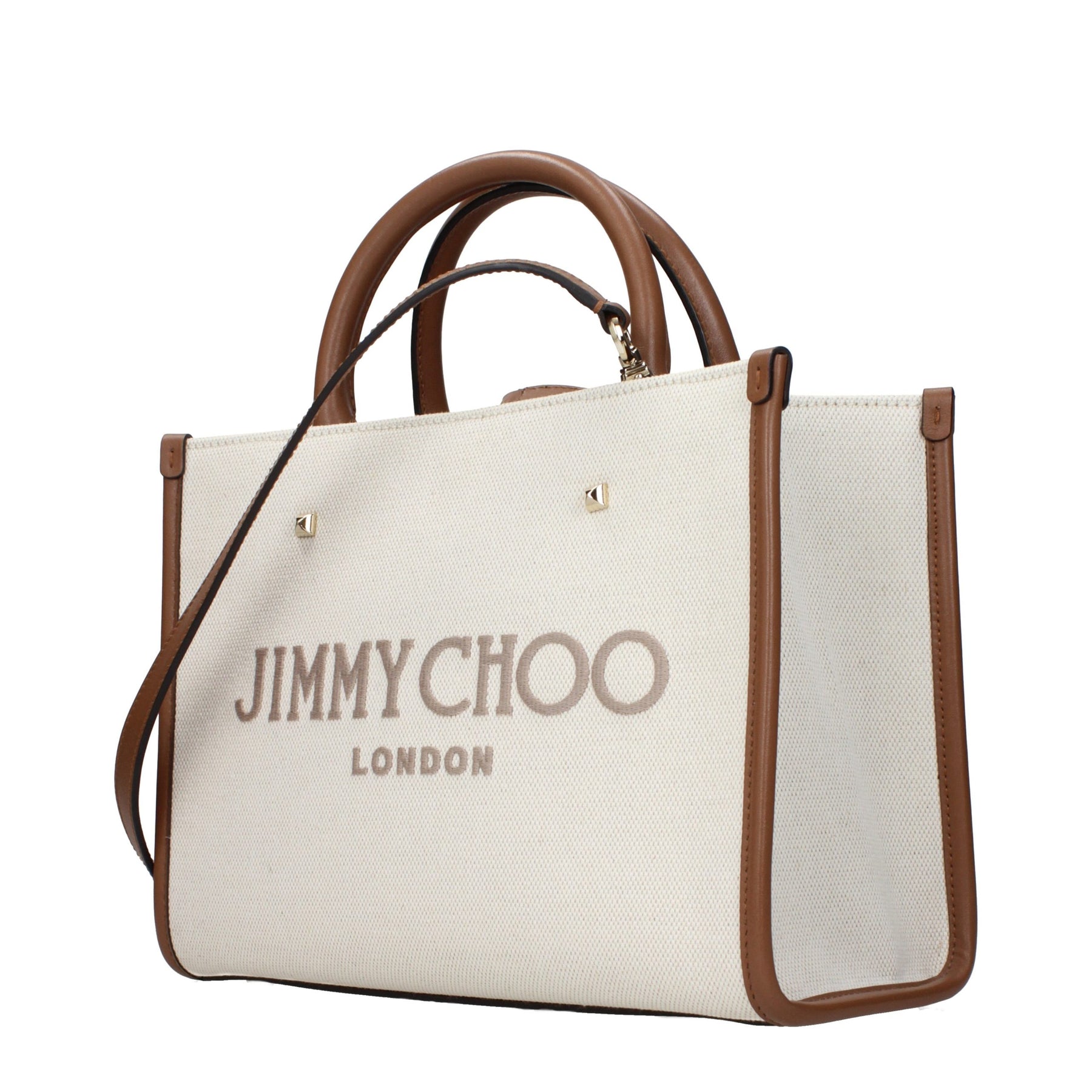 Jimmy Choo Beige Fabric Handbag | Regal Royce