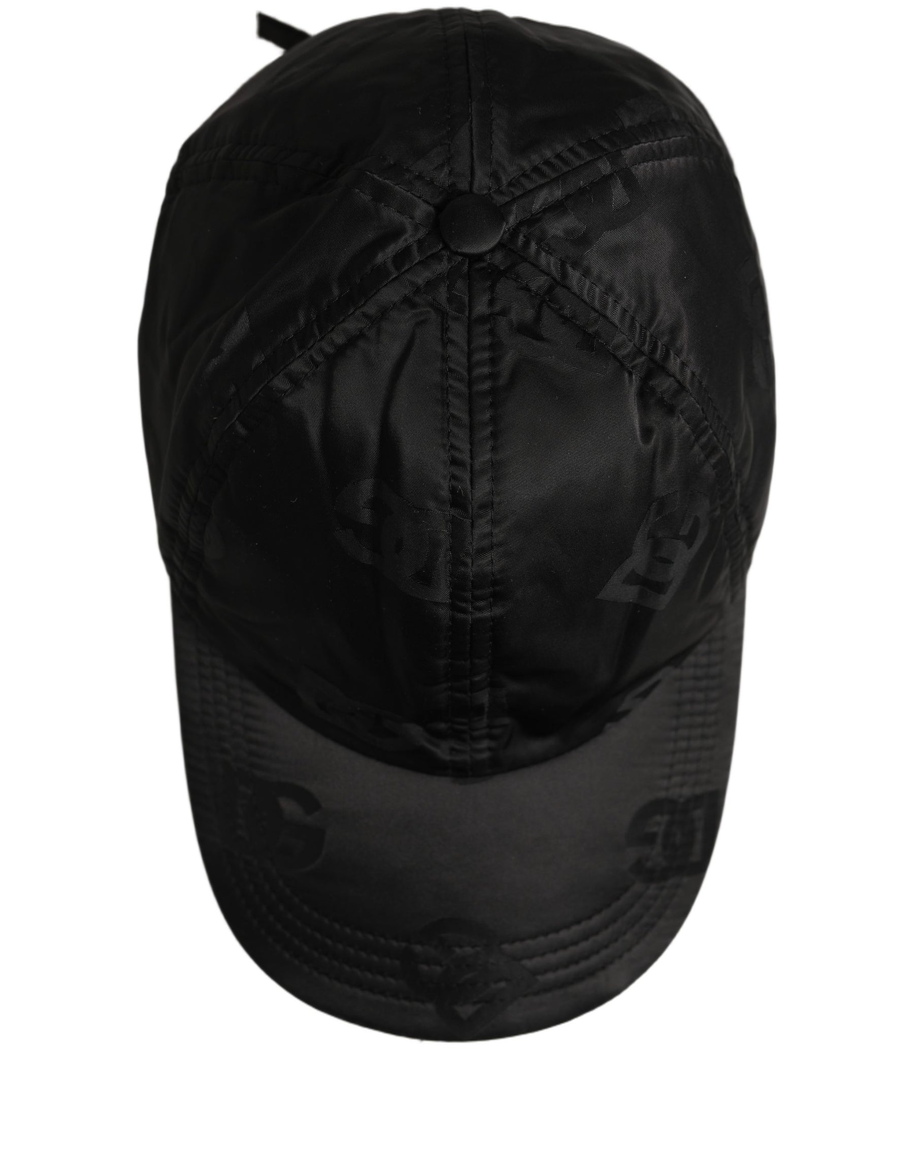 Dolce & Gabbana Men Black DG Monogram Baseball Capello Hat | Regal Royce