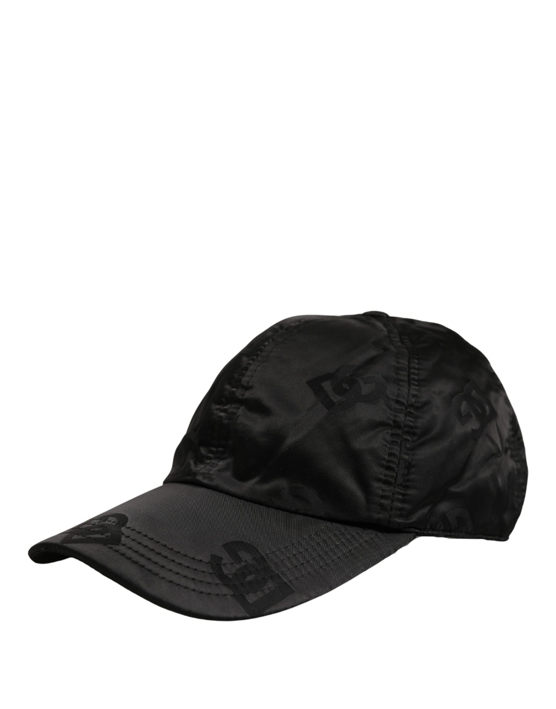 Dolce & Gabbana Men Black DG Monogram Baseball Capello Hat | Regal Royce