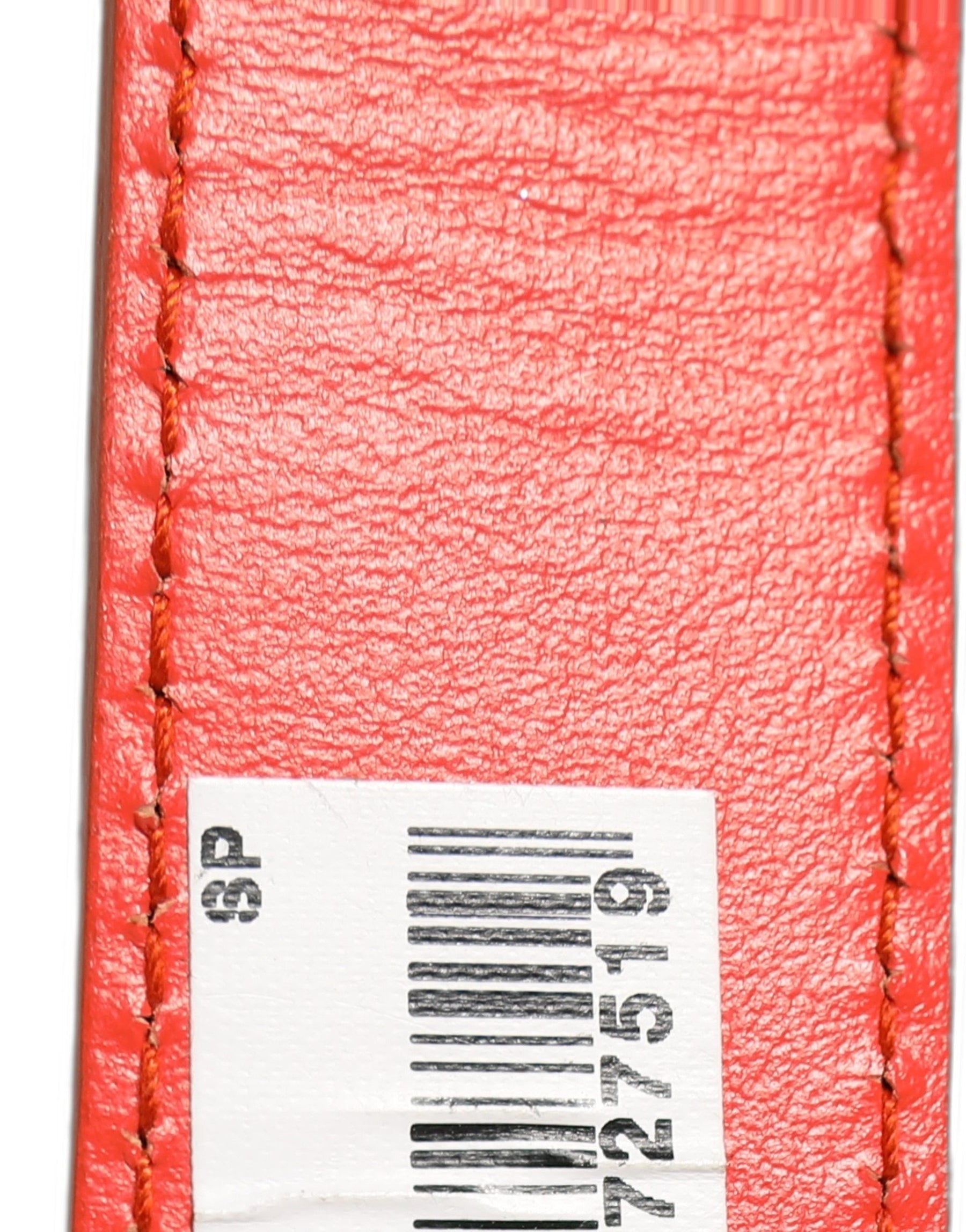 Dolce & Gabbana Red Leather Silver Metal Buckle Cintura Belt | Regal Royce