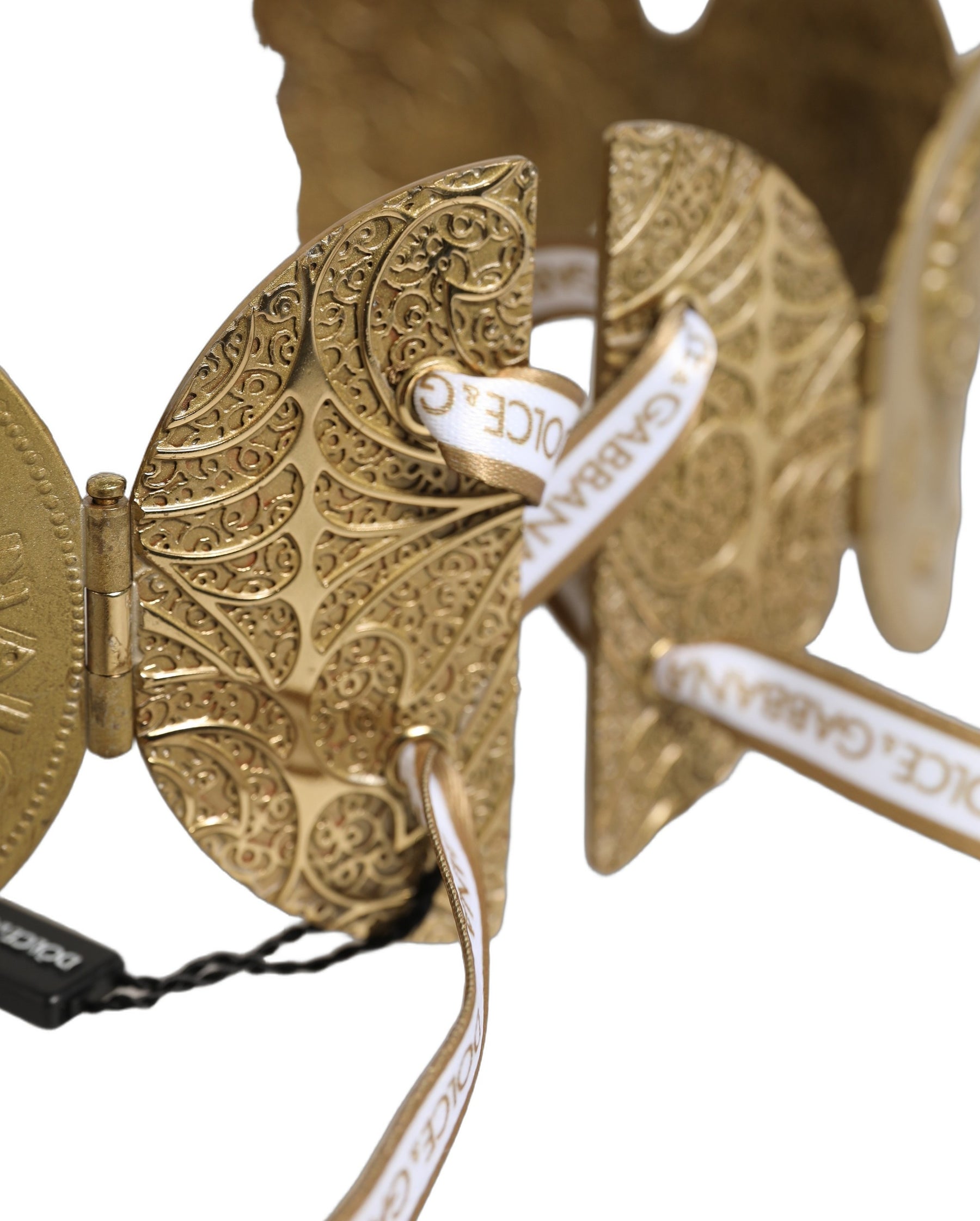 Dolce & Gabbana Gold Tone Brass Coin Metal Waist Cintura Belt | Regal Royce