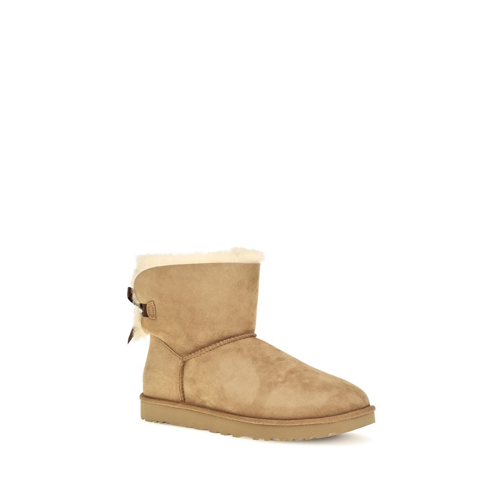 UGG Beige Leather Ankle Boots | Regal Royce