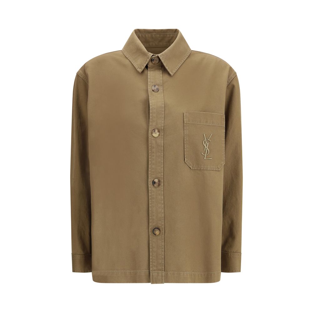 Saint Laurent Bicolor Cotton Denim Jacket | Regal Royce
