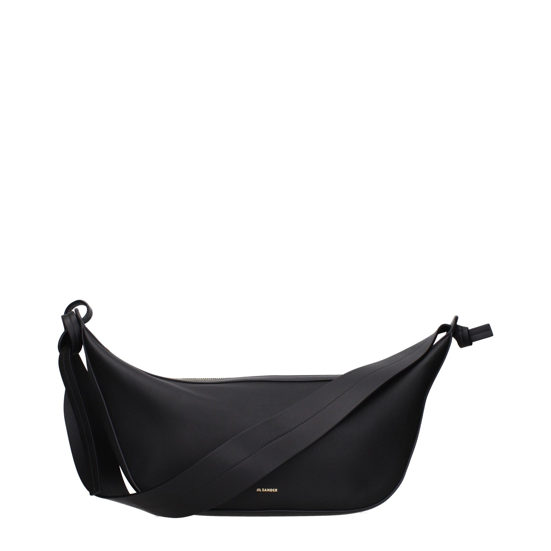 Jil Sander Black Leather Shoulder Bag | Regal Royce