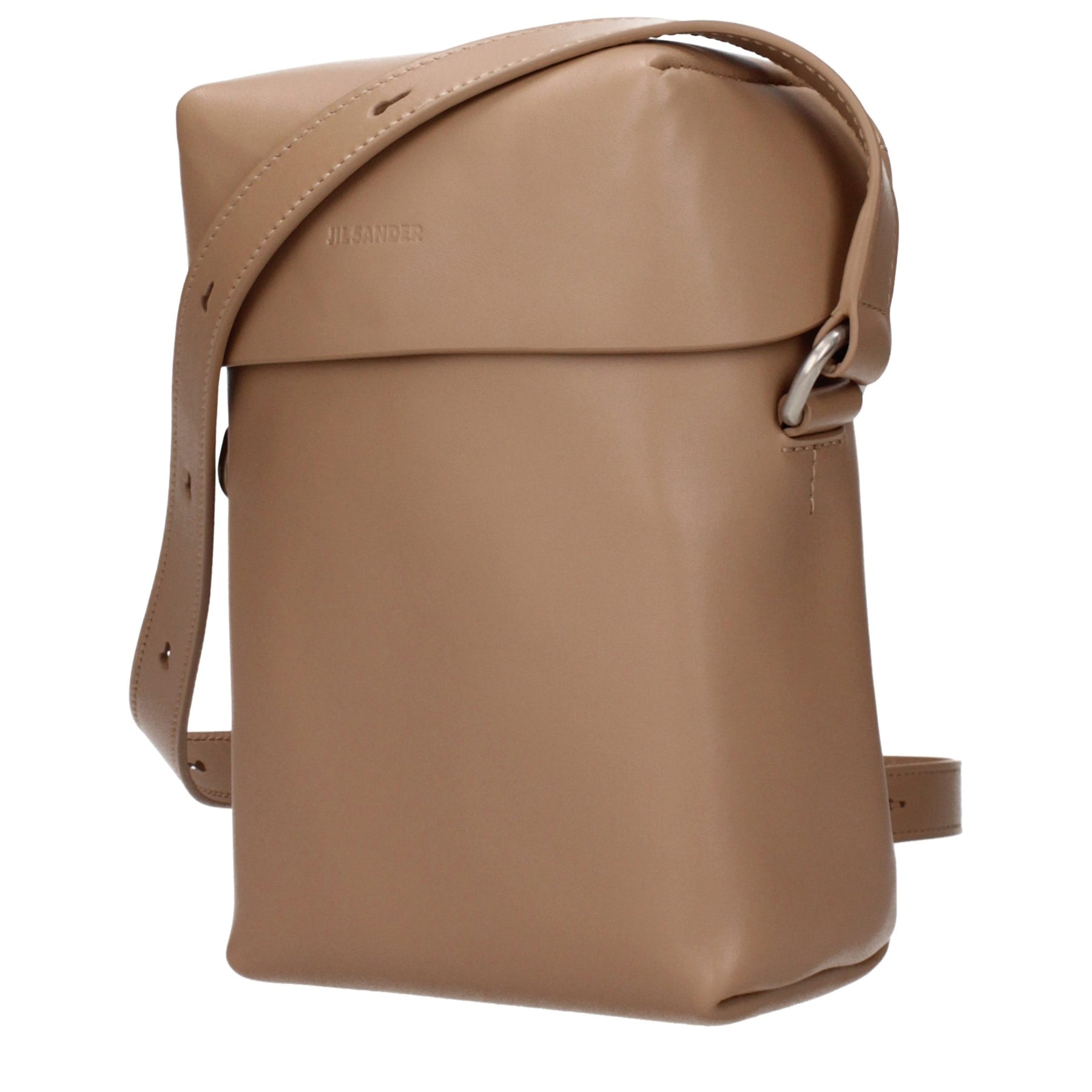 Jil Sander Brown Leather Crossbody Bag | Regal Royce