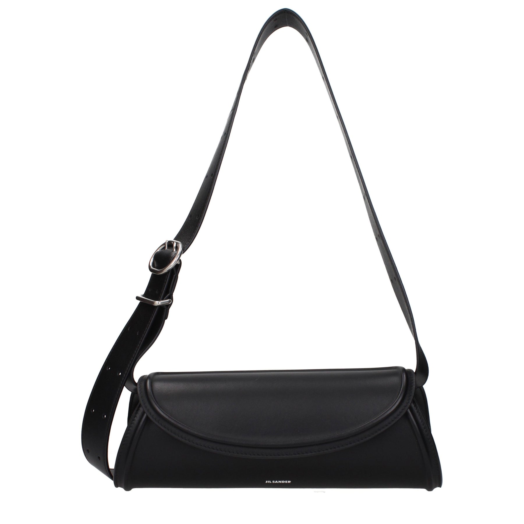 Jil Sander Black Leather Crossbody Bag | Regal Royce
