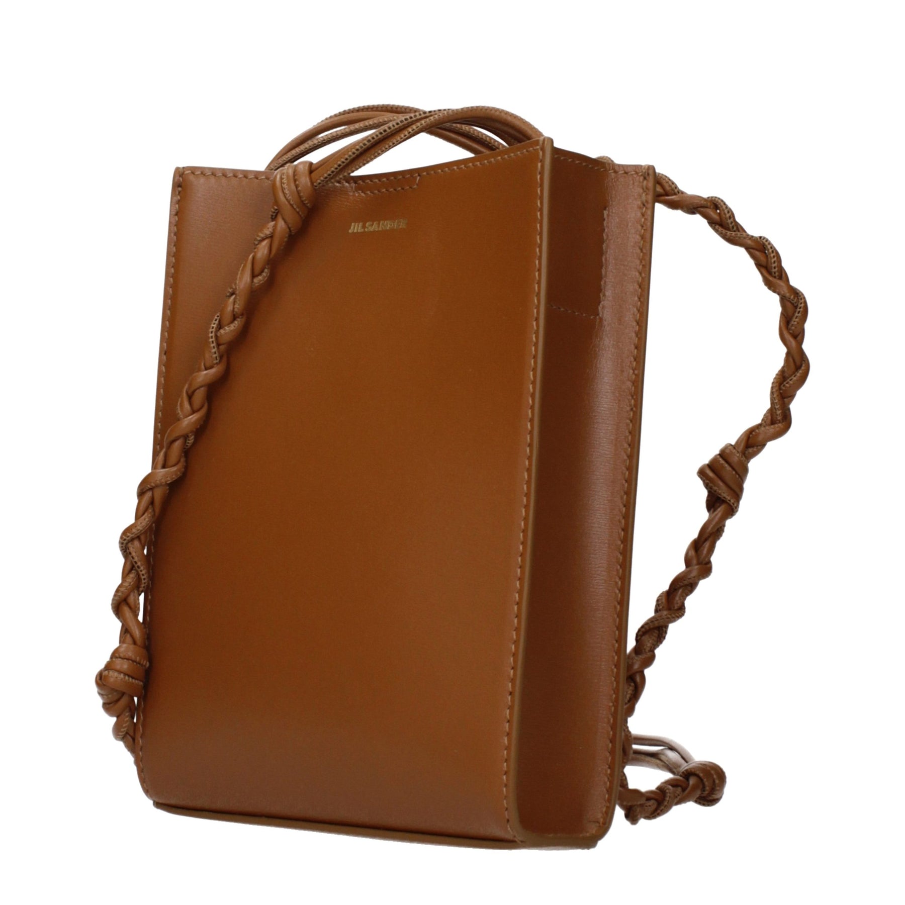 Jil Sander Brown Leather Crossbody Bag | Regal Royce