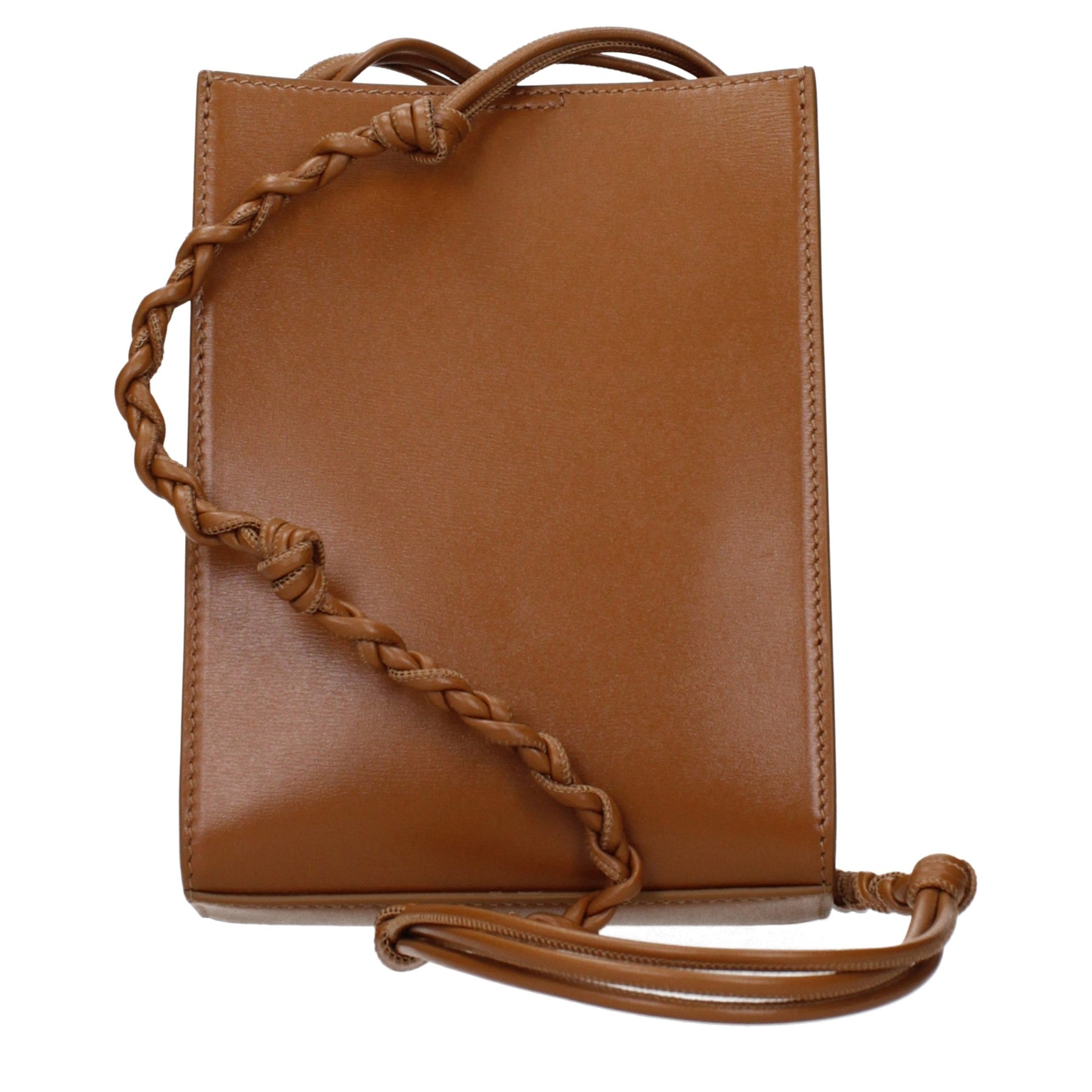 Jil Sander Brown Leather Crossbody Bag | Regal Royce