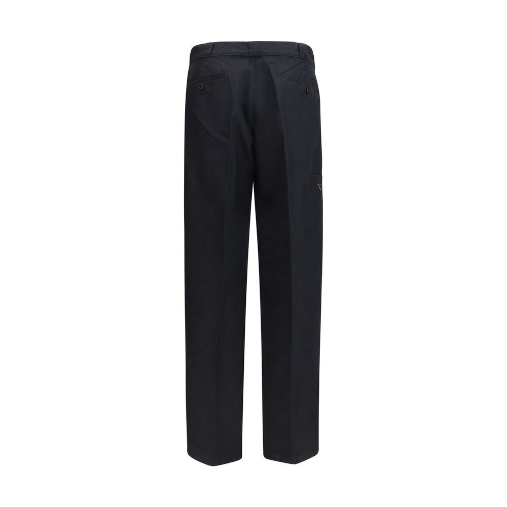 Prada Black Cotton Casual Pants | Regal Royce