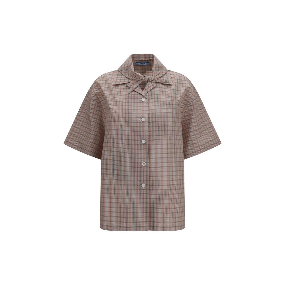 Prada Multicolor Cotton Shortsleeve Shirt | Regal Royce